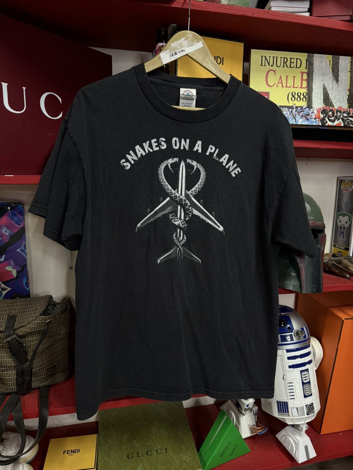 Vintage Snakes On A Plane Movie T Shirt Y2k Promo Tee Medium Hoodie, Sweatshirt | PodTeesHub.com