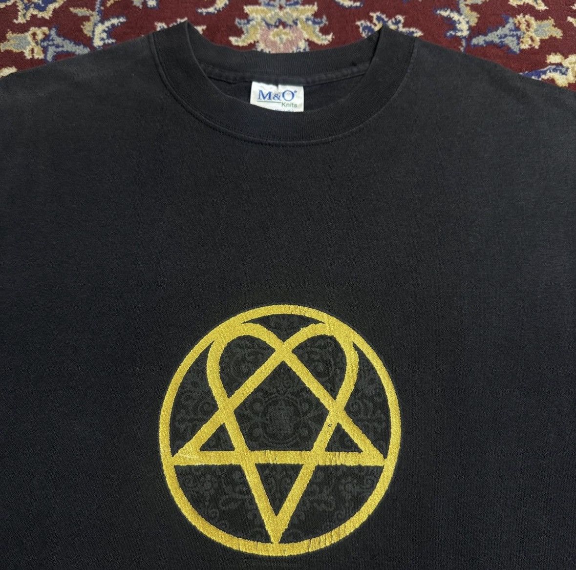 Band Tees 2000s Him Heartagram Metal Gothic Punk Band Tee Bam Margera Hoodie, Sweatshirt | PodTeesHub.com