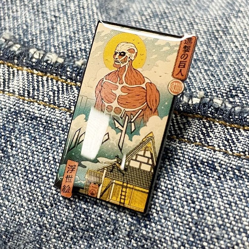 Japanese Brand Attack On Titan Aot Titan Enamel Pins 407 1 T-Shirts, Hoodie, Sweatshirt | PodTeesHub.com