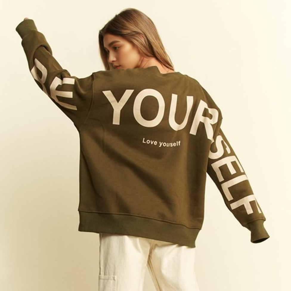 .... Oversized Sweatshirt Be Yourself SI-28640 T-Shirts, Hoodie | PodTeesHub.com