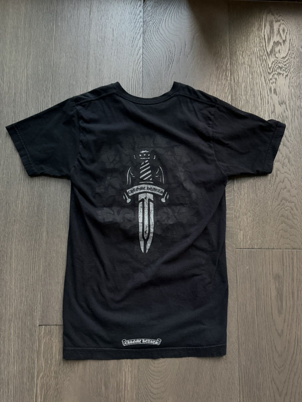 Hearts Chrome Hearts Dagger Motif Black T Shirt Hoodie, Sweatshirt | PodTeesHub.com