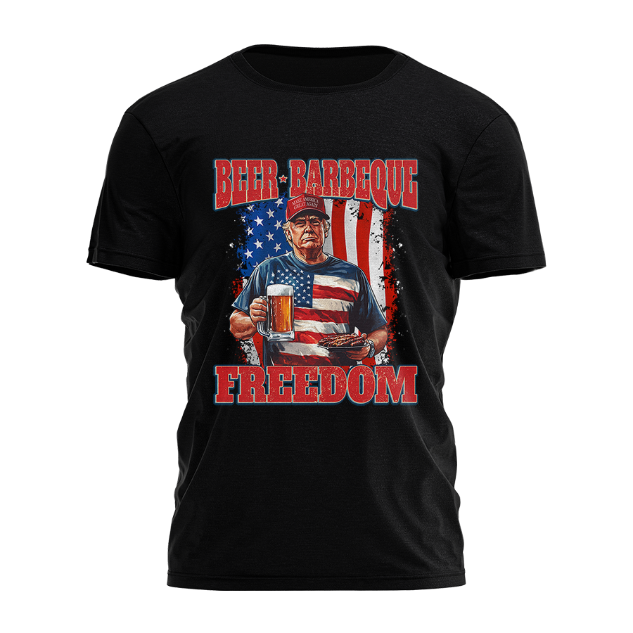 Beer Bbq Freedom Tee - 3873 Hoodie, Sweatshirt | PodTeesHub.com
