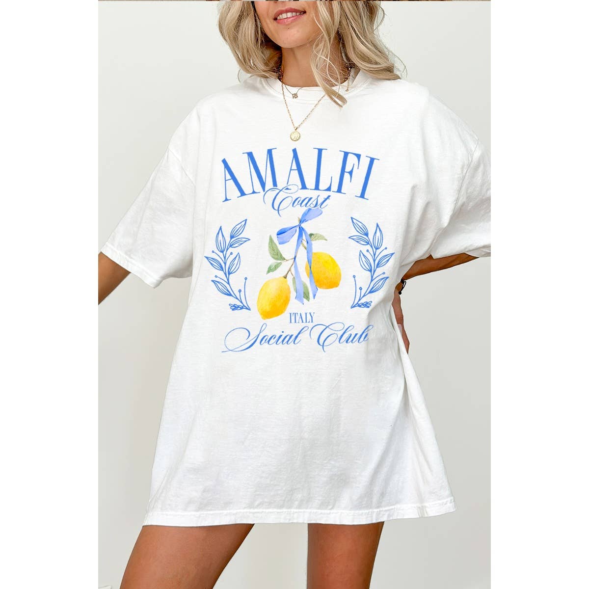 Amalfi  Coast Vintage Graphic Oversized Tee Hoodie, Sweatshirt | PodTeesHub.com