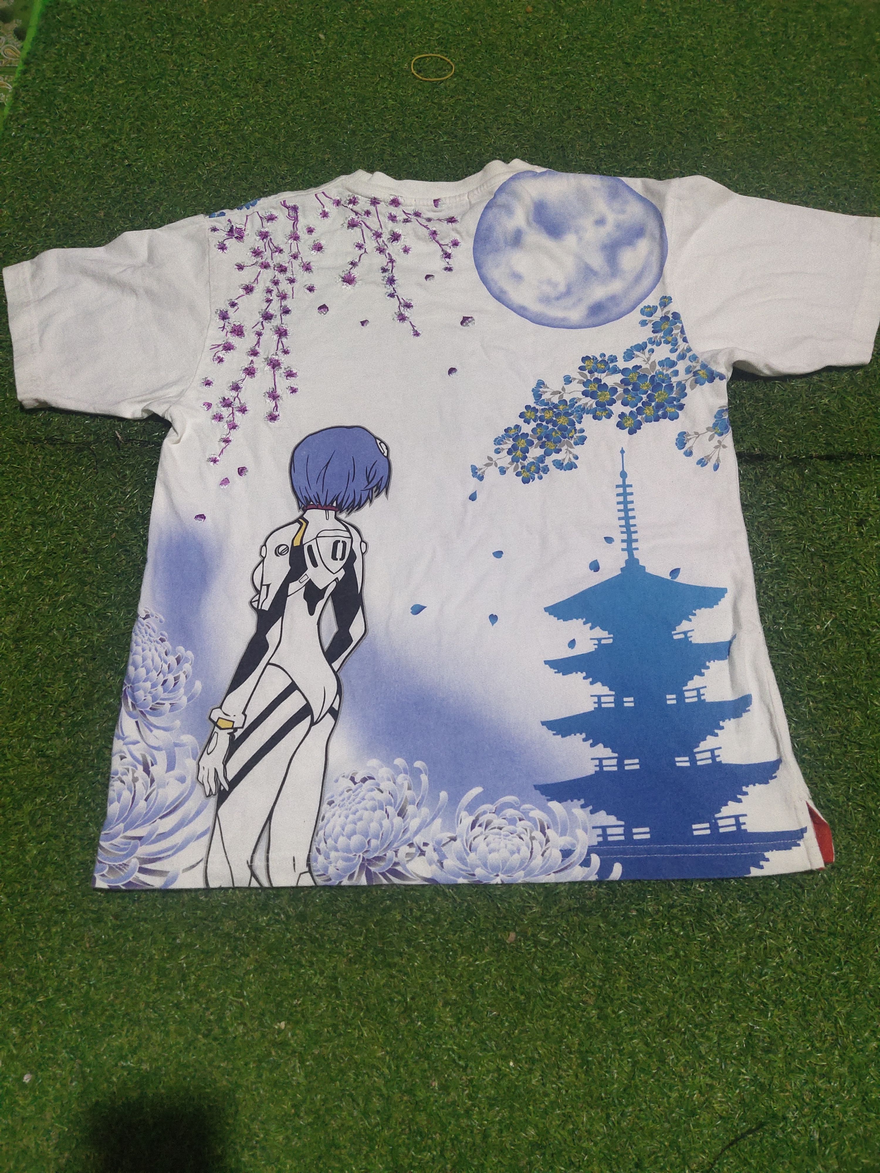 Anime Vintage Rare Neon Genesis Evangelion Ayanami Rei Sakura T-Shirts, Hoodie, Sweatshirt | PodTeesHub.com