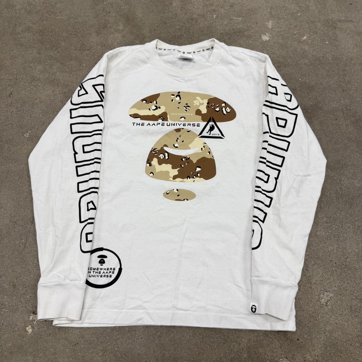 Aape Bape A Bathing Ape Camo College Long Sleeve T Shirt Hoodie, Sweatshirt | PodTeesHub.com