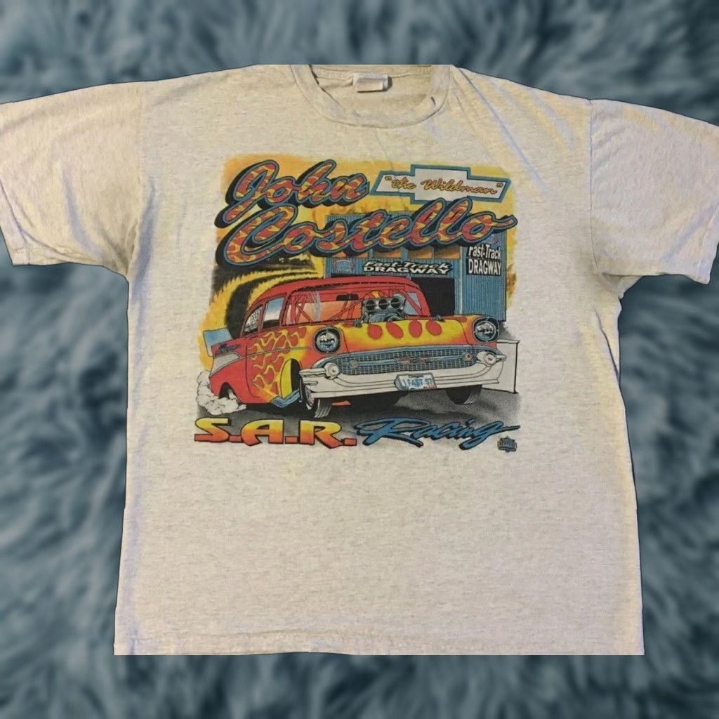 Nascar Vtg 90s Chevrolet Racing Faded Distress Aop Shirt M L Car Flame Nascar Grunge Az Shirt Mens M Hoodie, Sweatshirt