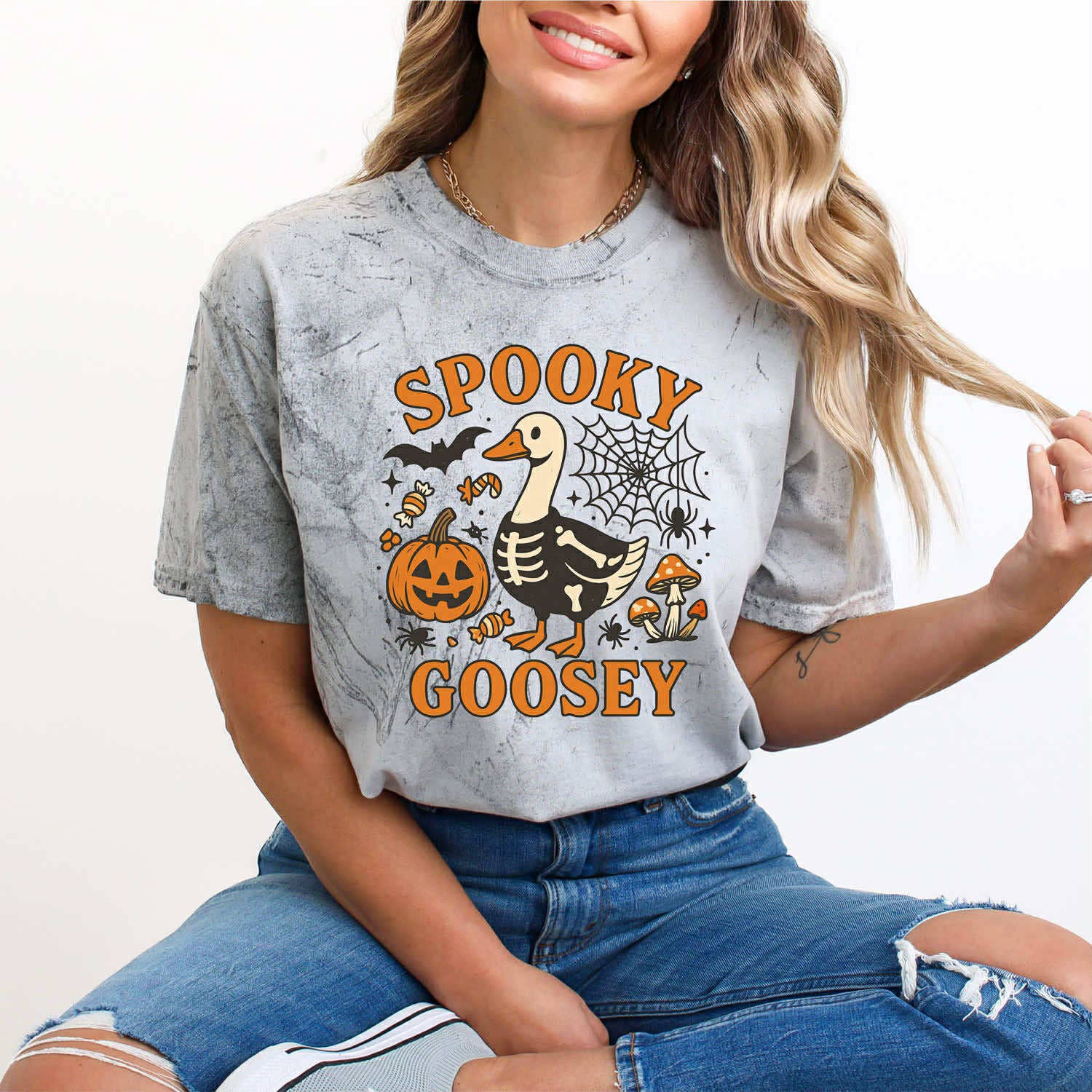 Spooky Goosey Tee Hoodie, Sweatshirt | PodTeesHub.com