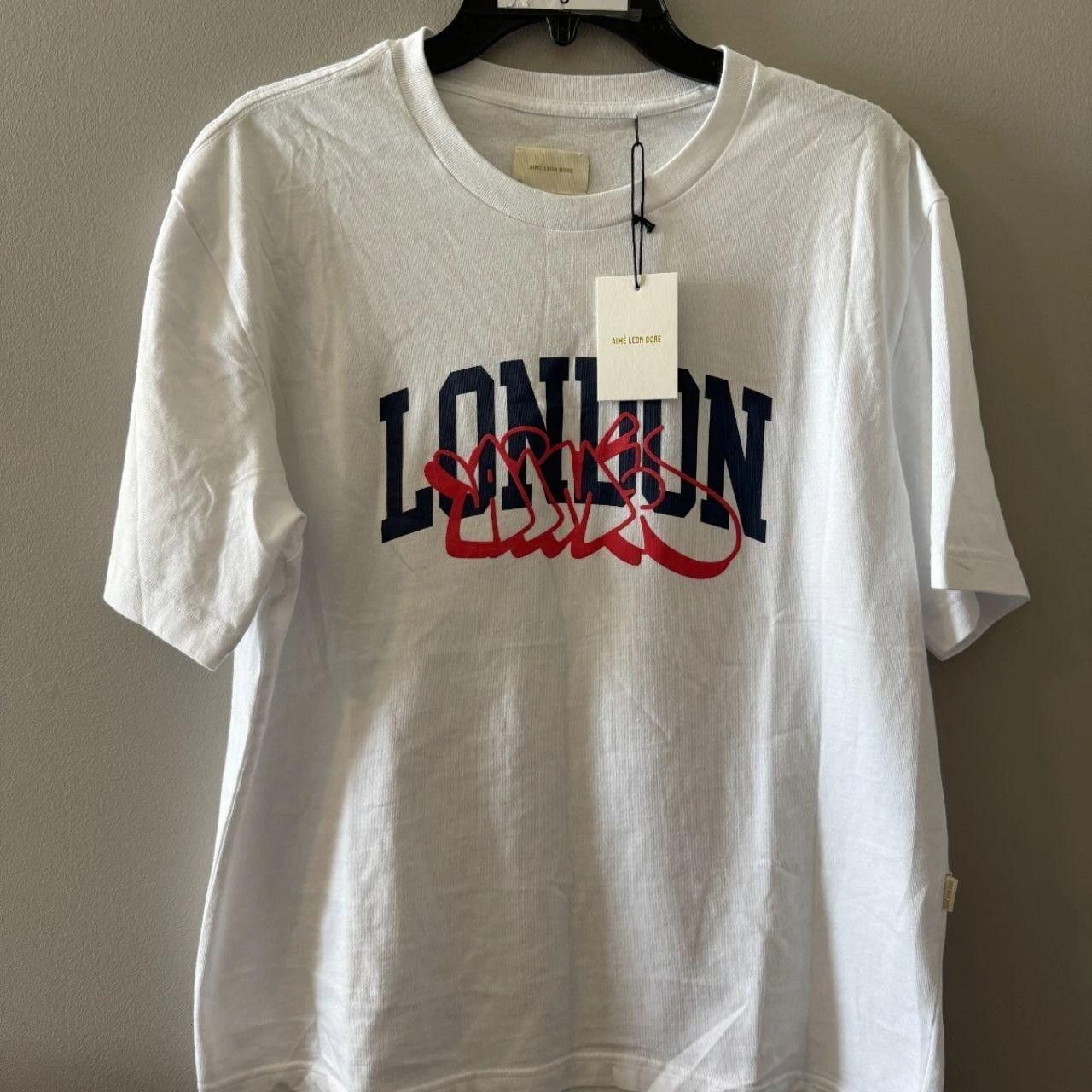 Leon Dore Aime Leon Dore Ald London Uk Exclusive Throwie Script Tee Hoodie, Sweatshirt | PodTeesHub.com