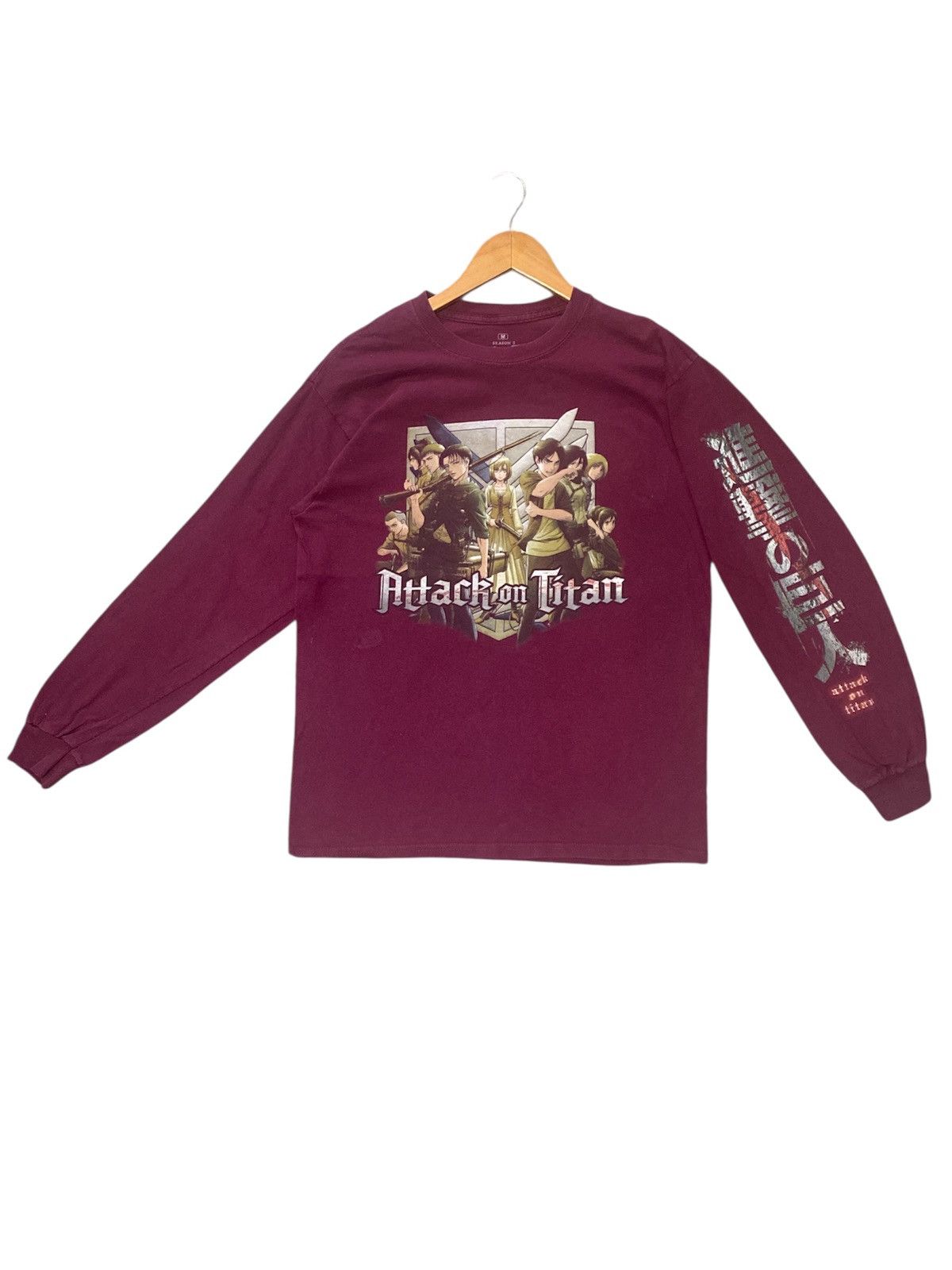 Japanese Brand X Vintage Binding Offer Vintage Attack On Titan Season 3 Anime Tee Hoodie, Sweatshirt | PodTeesHub.com