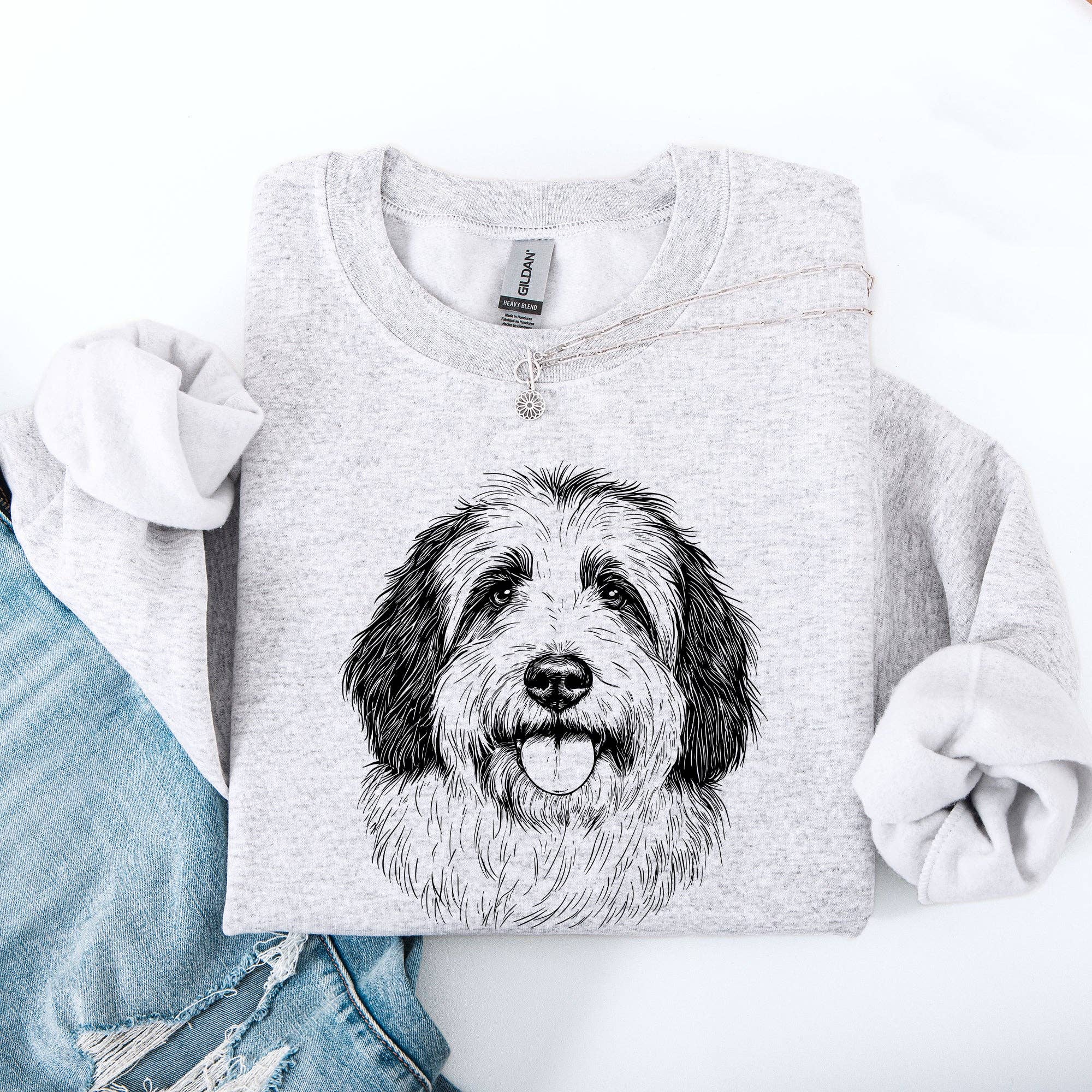 English Sheepdog, Pet, Dog Breed Sweatshirt T-Shirts, Hoodie | PodTeesHub.com