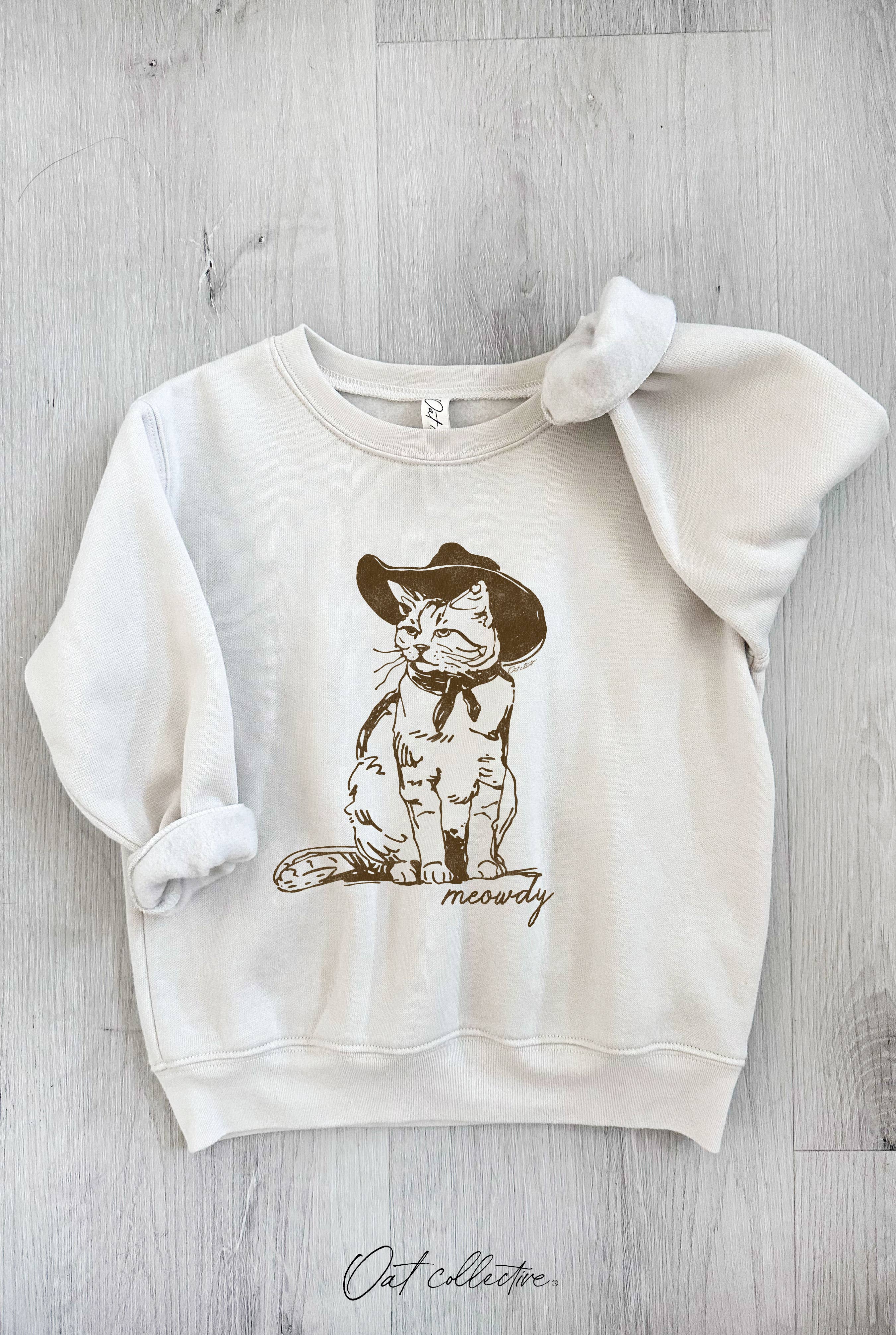 Meowdy Toddler Graphic Sweatshirt T-Shirts, Hoodie | PodTeesHub.com