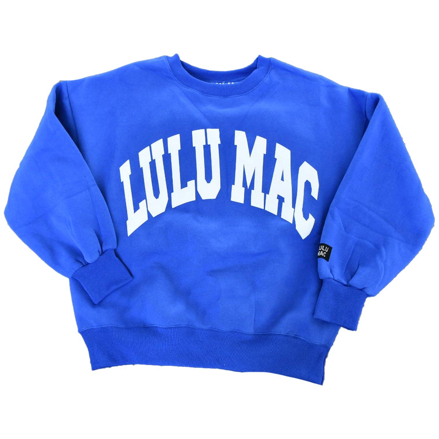 Lulu Mac Sweatshirt Royal/White - Puff T-Shirts, Hoodie | PodTeesHub.com