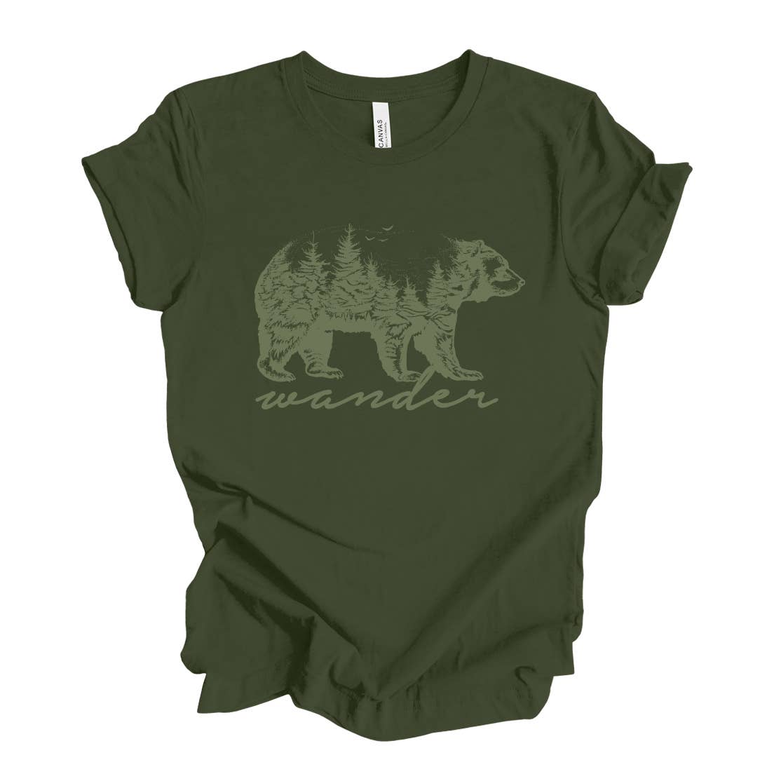 Wander Bear Tee Hoodie, Sweatshirt | PodTeesHub.com