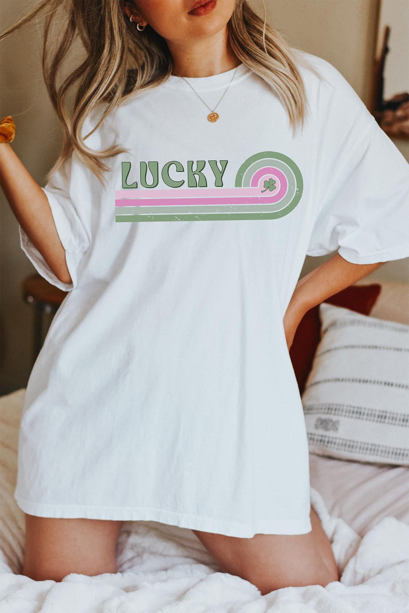 St. Patricks Day Tee, Feeling Lucky, Graphic Apparel Hoodie, Sweatshirt | PodTeesHub.com