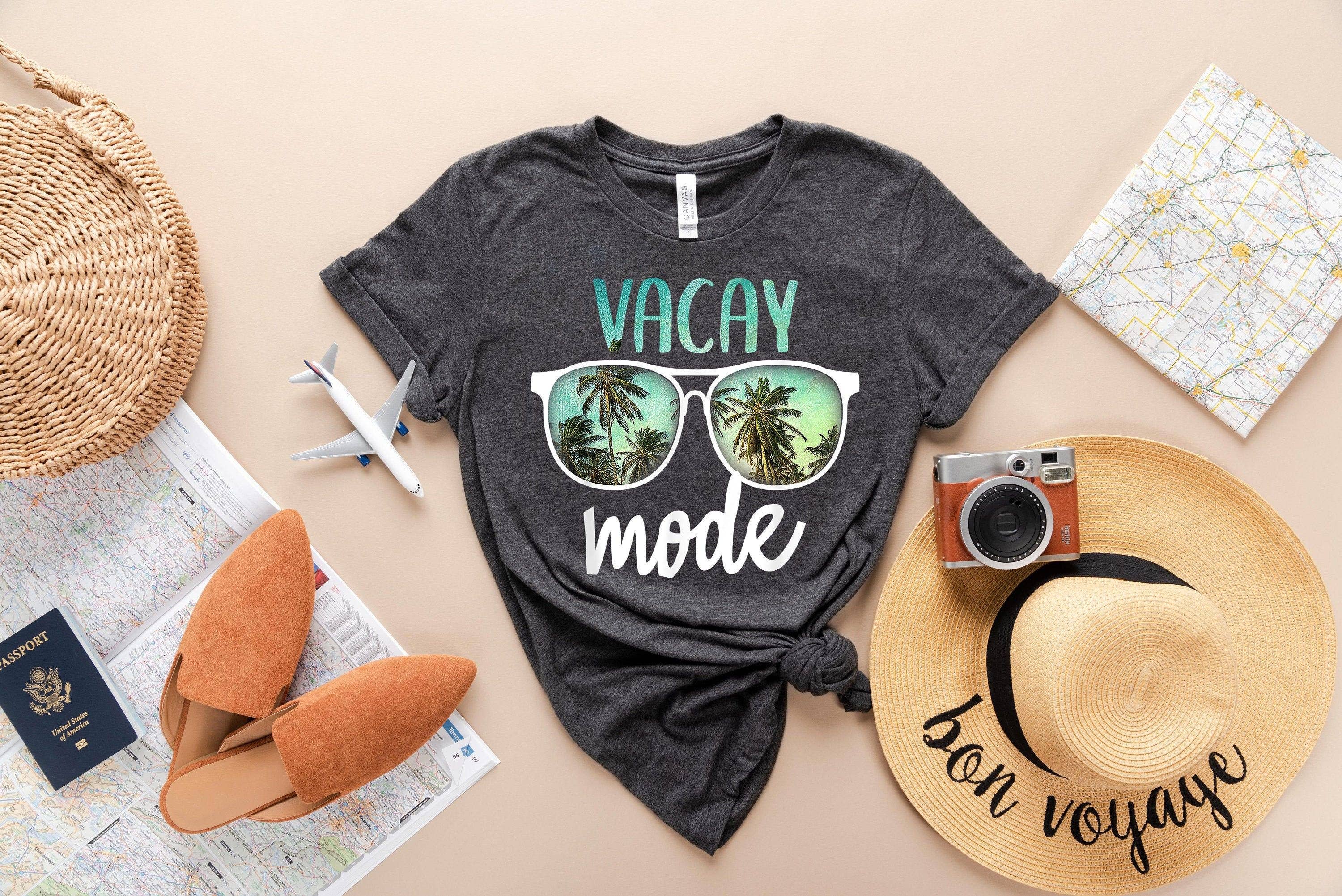 Vacay Mode Adventure Lover Travel Shirt Hoodie, Sweatshirt | PodTeesHub.com