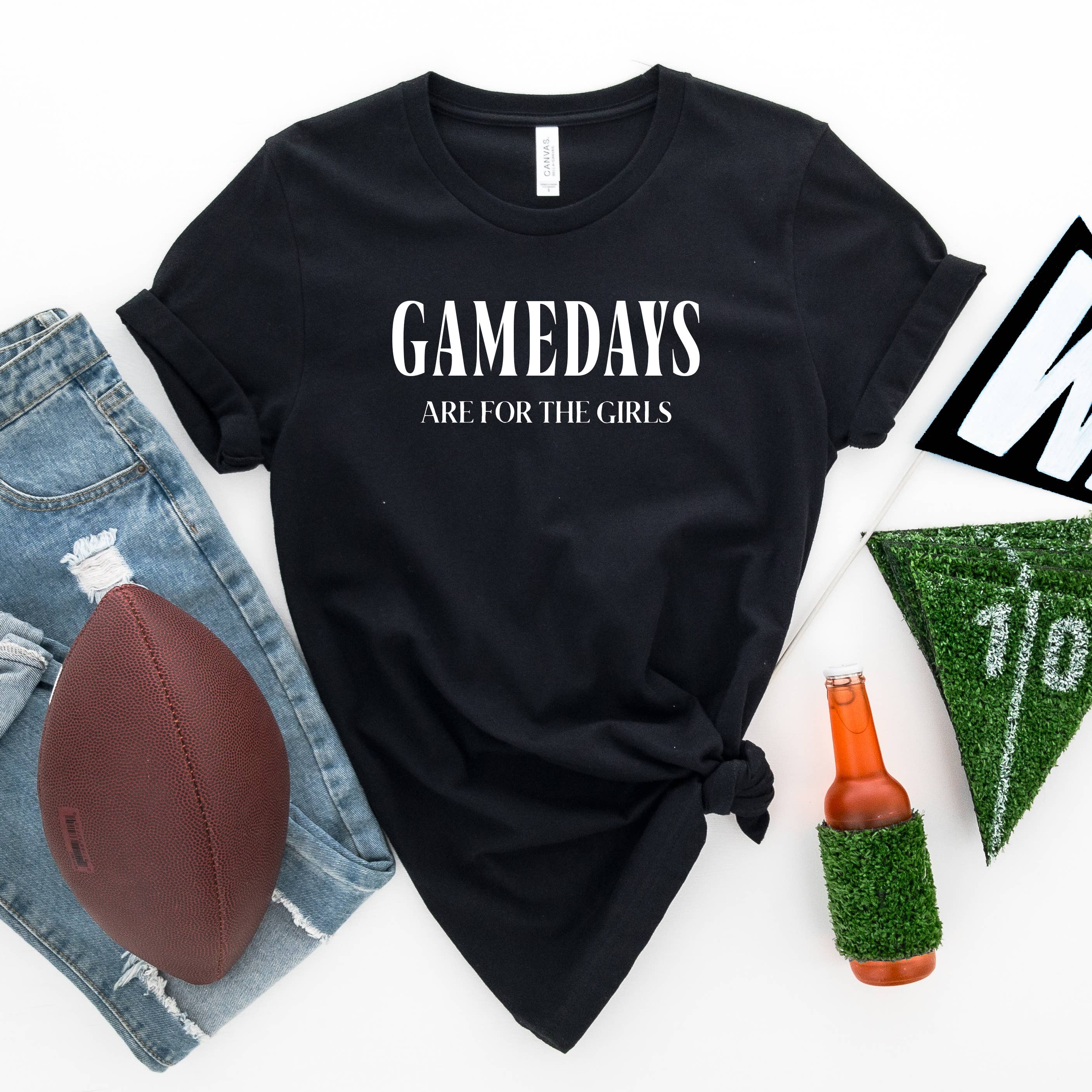 Gamedays Are For the Girls Graphic Tee, Football Shirt Hoodie, Sweatshirt | PodTeesHub.com
