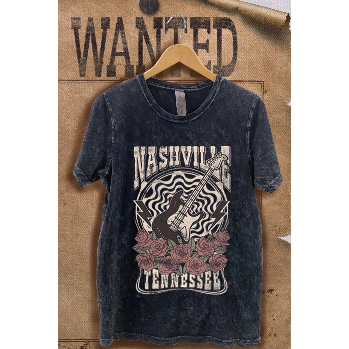 Nashville Tennessee Vintage  Mineral Wash  Graphic  Tee Hoodie, Sweatshirt | PodTeesHub.com
