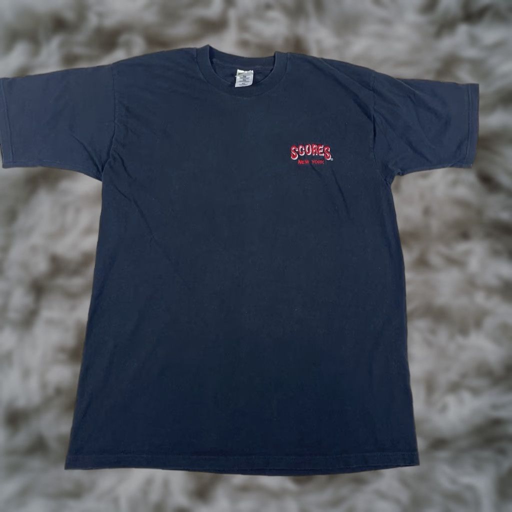 Fruit Of The Loom Vintage New York T Shirt Mens Xl Black 90 S Scores Sopranos Y2k Fruit Of The Loom Hoodie, Sweatshirt