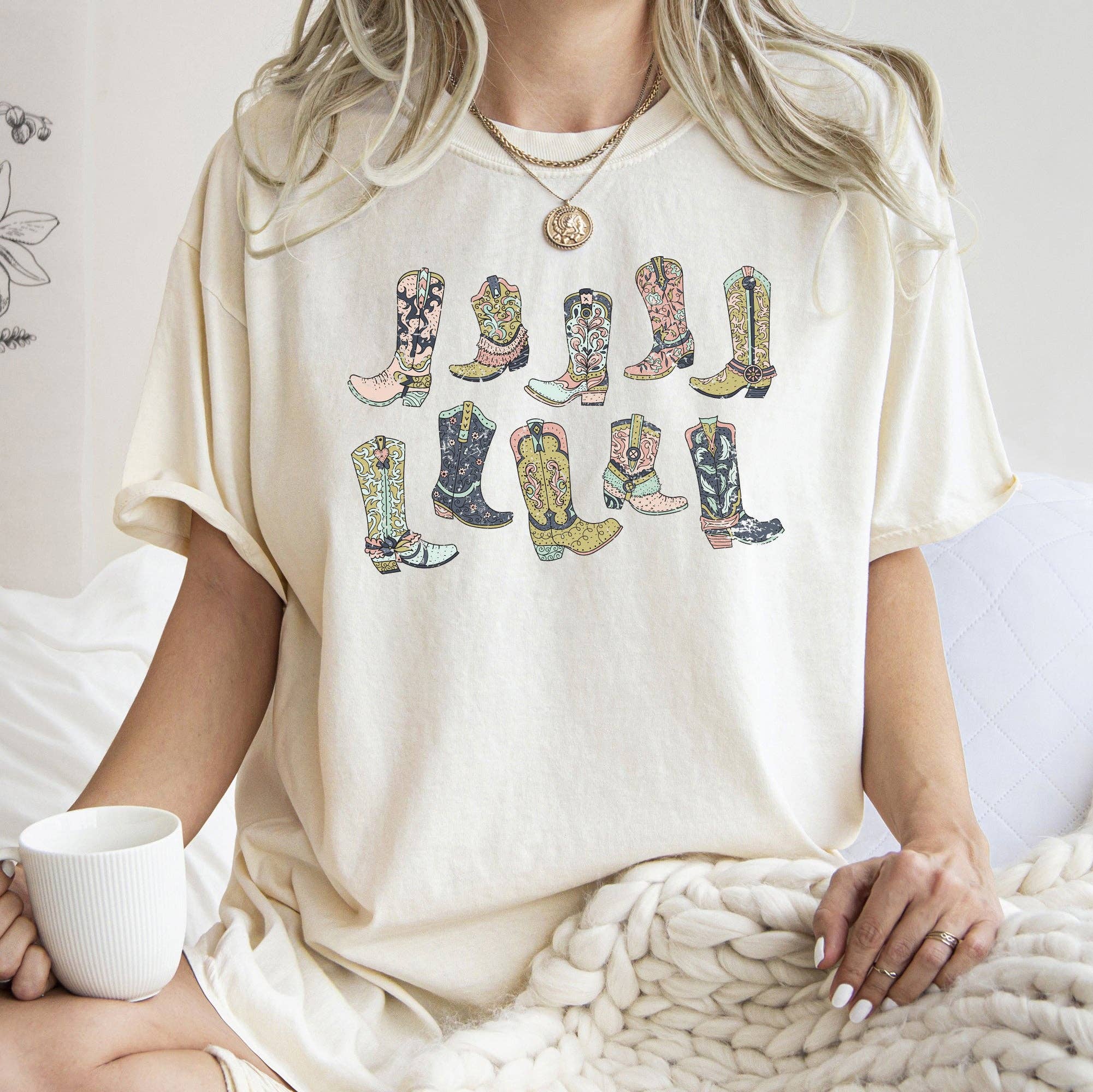 Colorful Cowboy Boots, Western, Cowgirl, Country,  Tshirt Hoodie, Sweatshirt | PodTeesHub.com