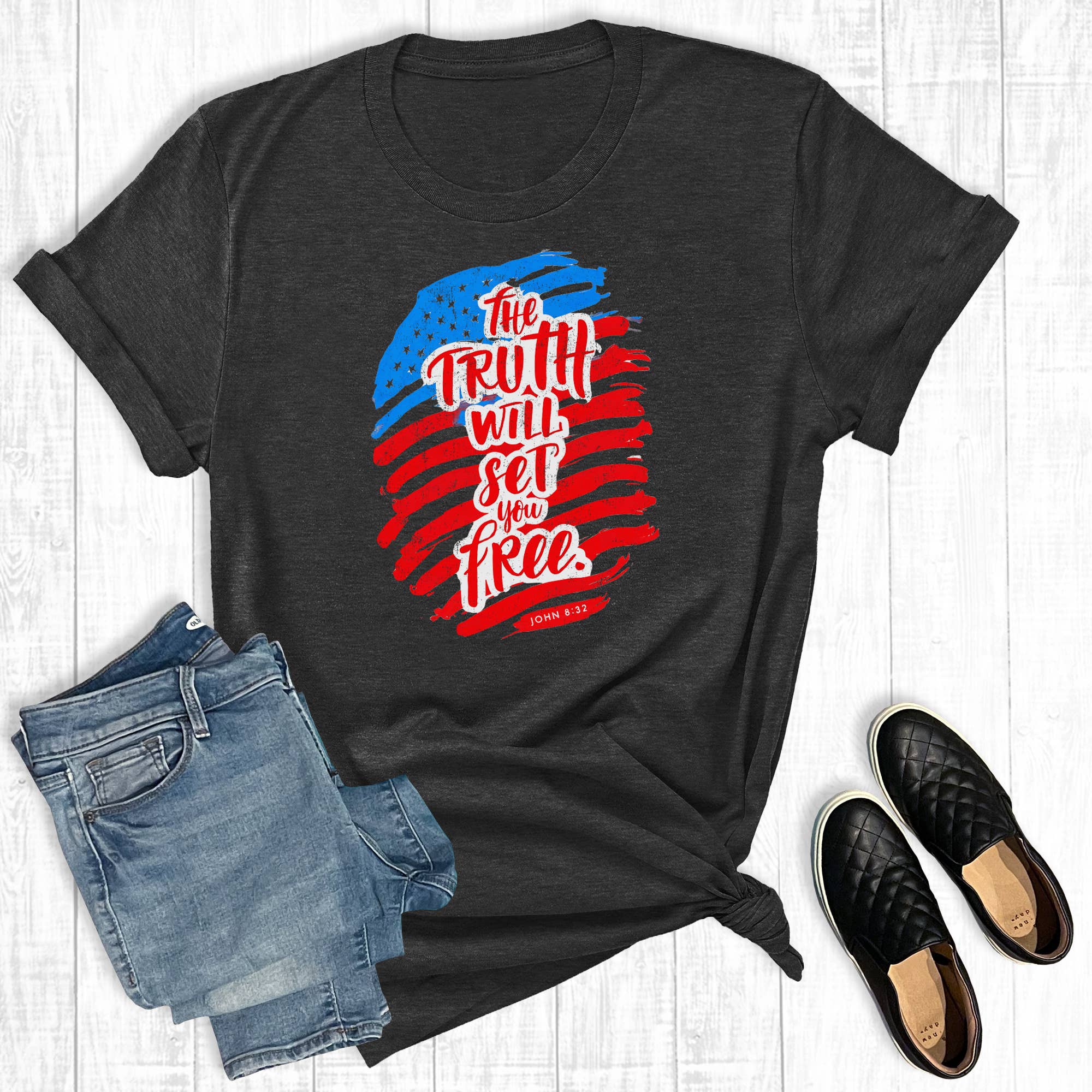 Faith the Truth Will Set You Free Graphic Tee Hoodie, Sweatshirt | PodTeesHub.com