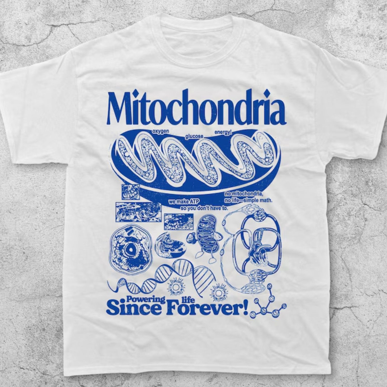 Japanese Brand Mitochondria Vintage Science T Shirt Retro Biology Tee Hoodie, Sweatshirt | PodTeesHub.com