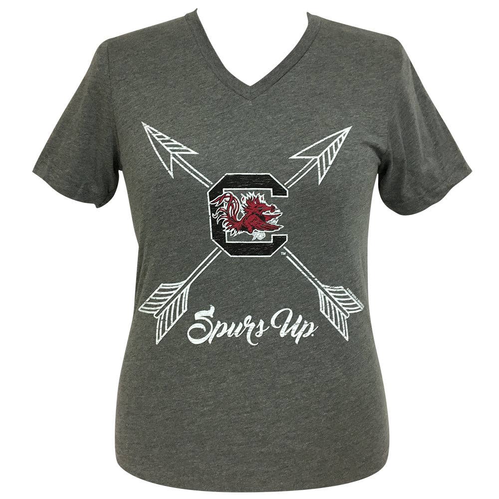 Arrows Spurs Up Grey Sc Short Sleeve V-Neck Tee Hoodie, Sweatshirt | PodTeesHub.com