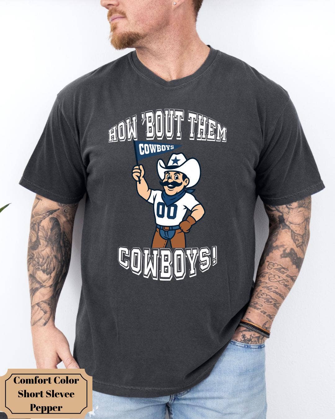 Vintage Cowboys Football T-Shirt Western Graphic Tee Hoodie, Sweatshirt | PodTeesHub.com