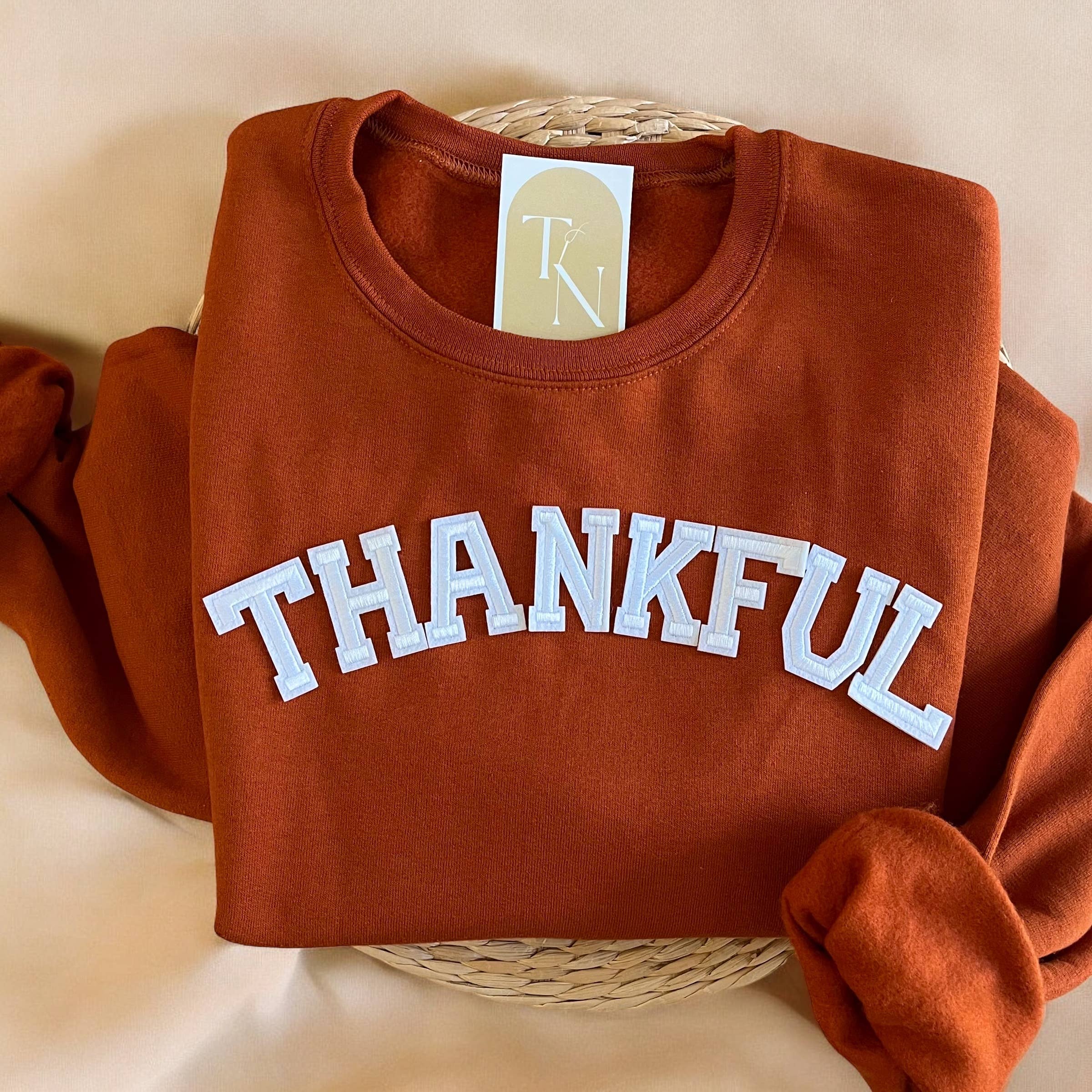 Thankful Sweatshirt, Fall Thanksgiving Sweatshirt T-Shirts, Hoodie | PodTeesHub.com