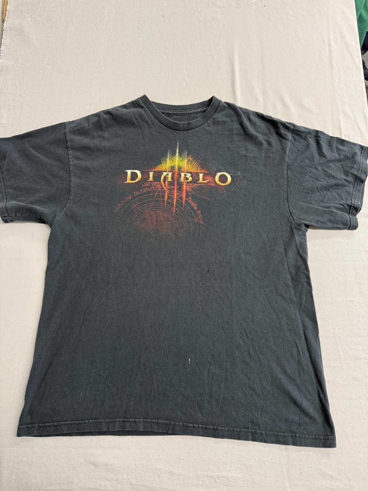 Other Faded Diablo 3 Video Game T Shirt Promo Blizzard 2012 Xl Hoodie, Sweatshirt | PodTeesHub.com