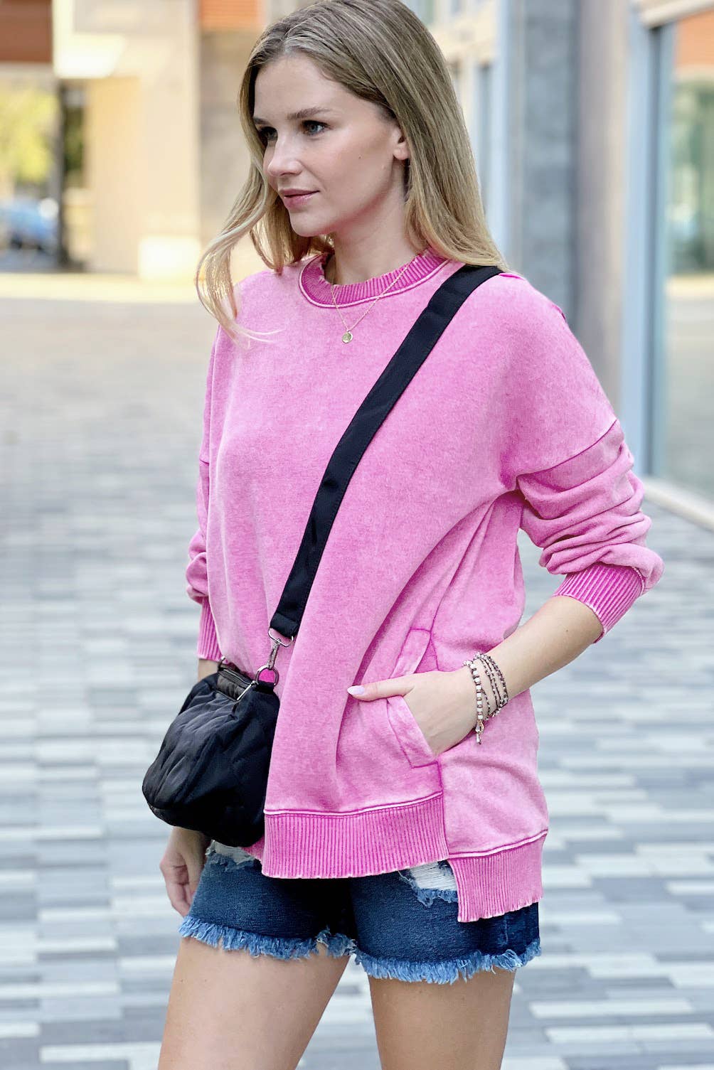 ....Fleece Hi Low Hem Pullover Sweatshirt T-Shirts, Hoodie | PodTeesHub.com