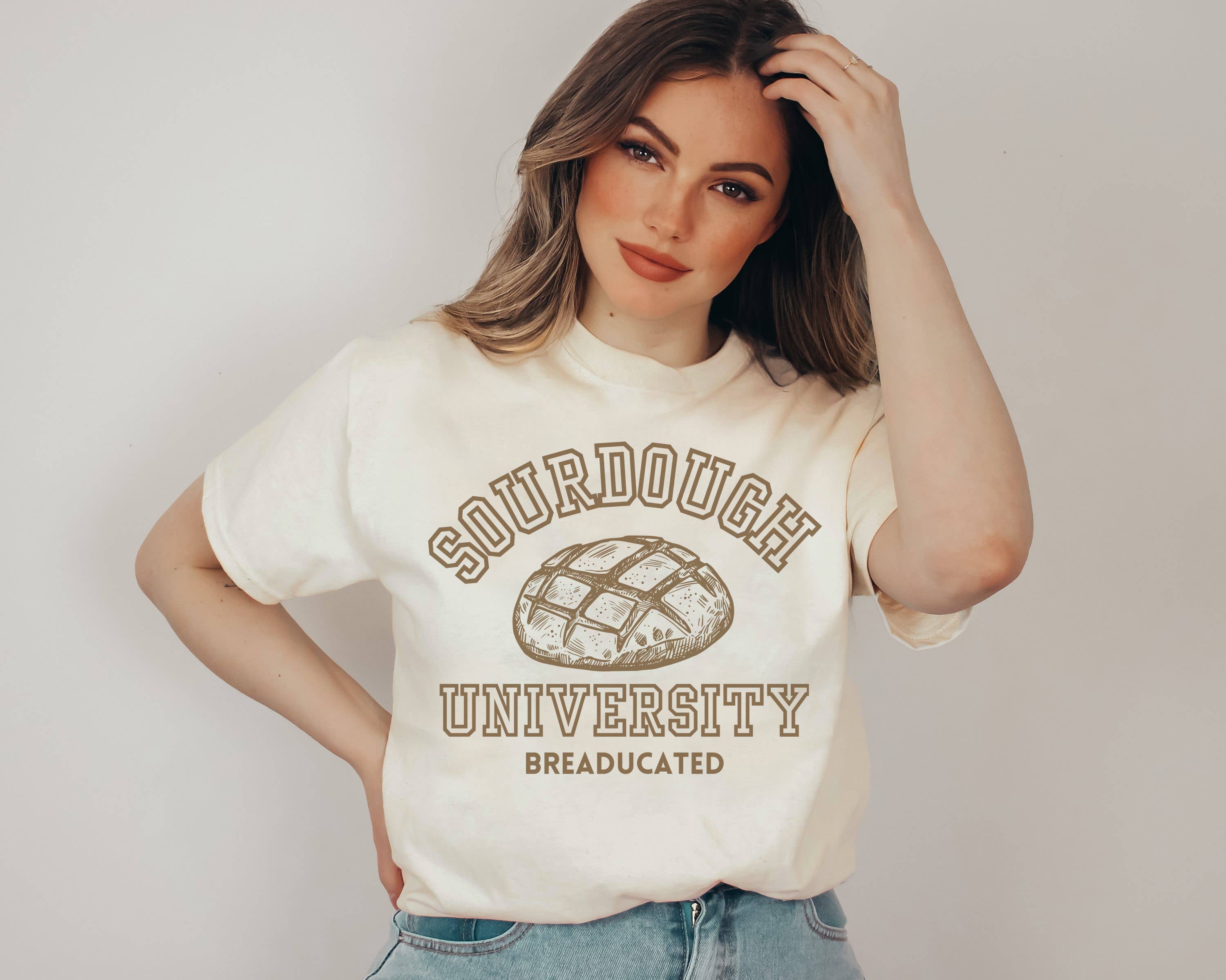 Sourdough University Graphic Tee Hoodie, Sweatshirt | PodTeesHub.com