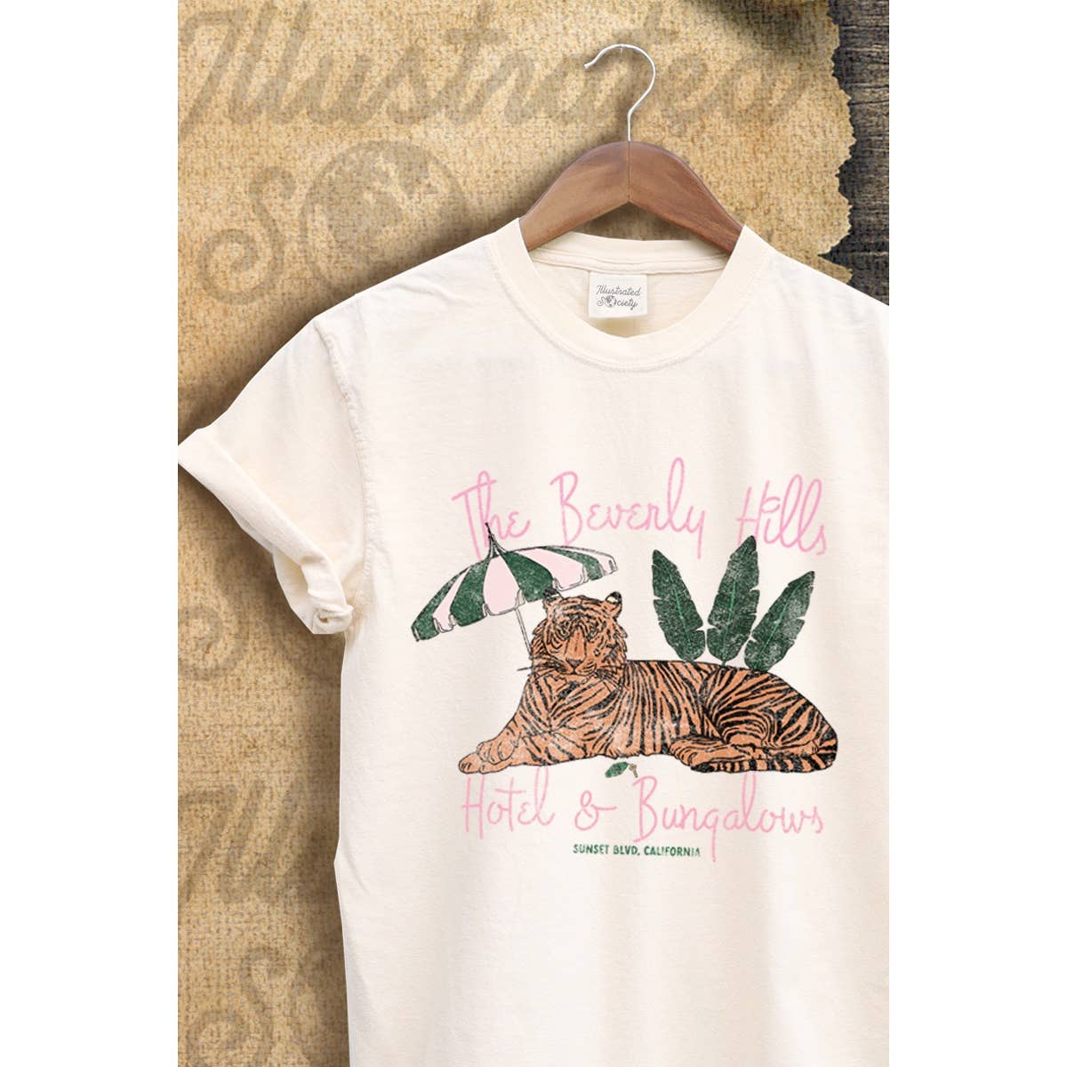 Beverly Hill Hotel Vintage Graphic  Tee Hoodie, Sweatshirt | PodTeesHub.com
