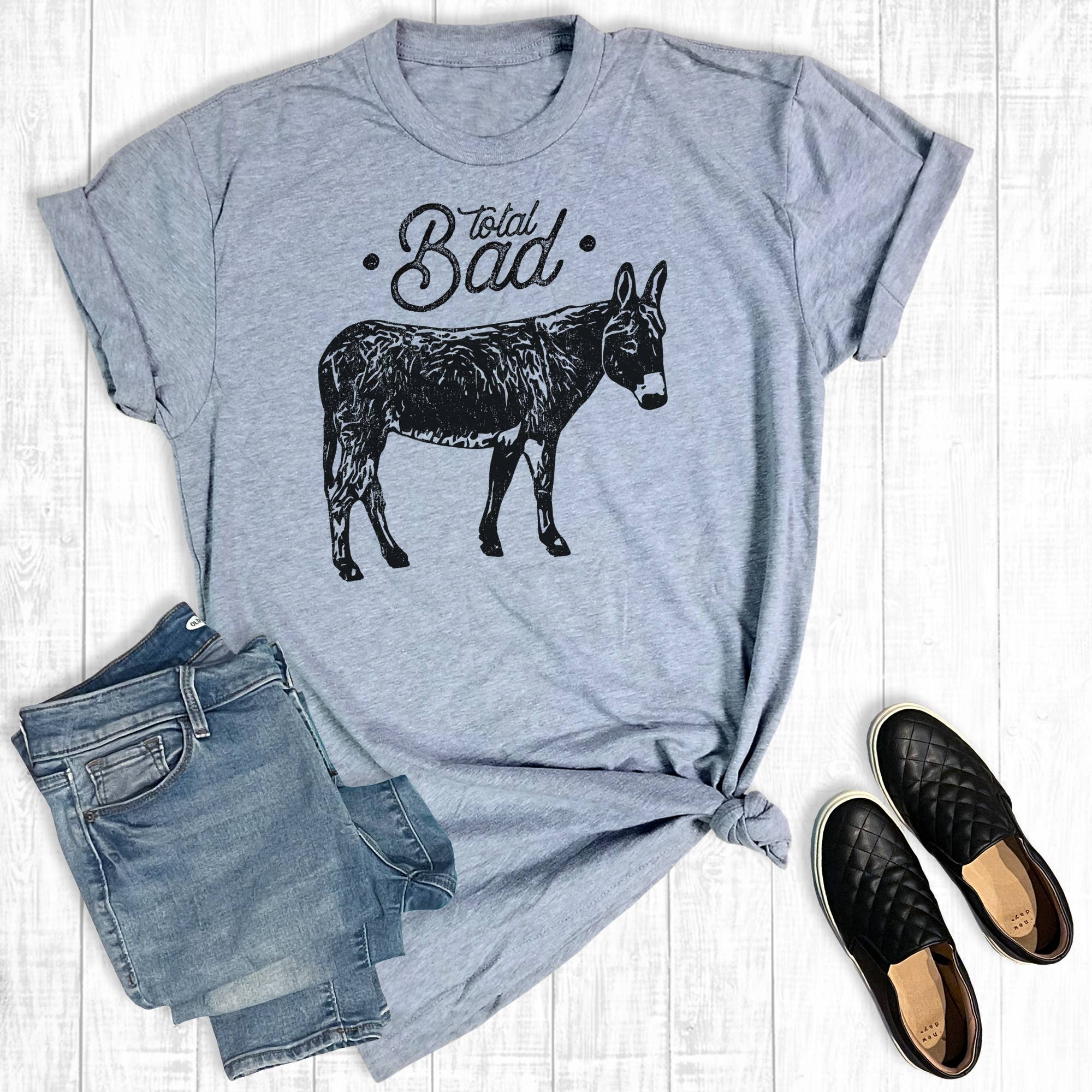 Western Total Bad A Graphic Tee Hoodie, Sweatshirt | PodTeesHub.com