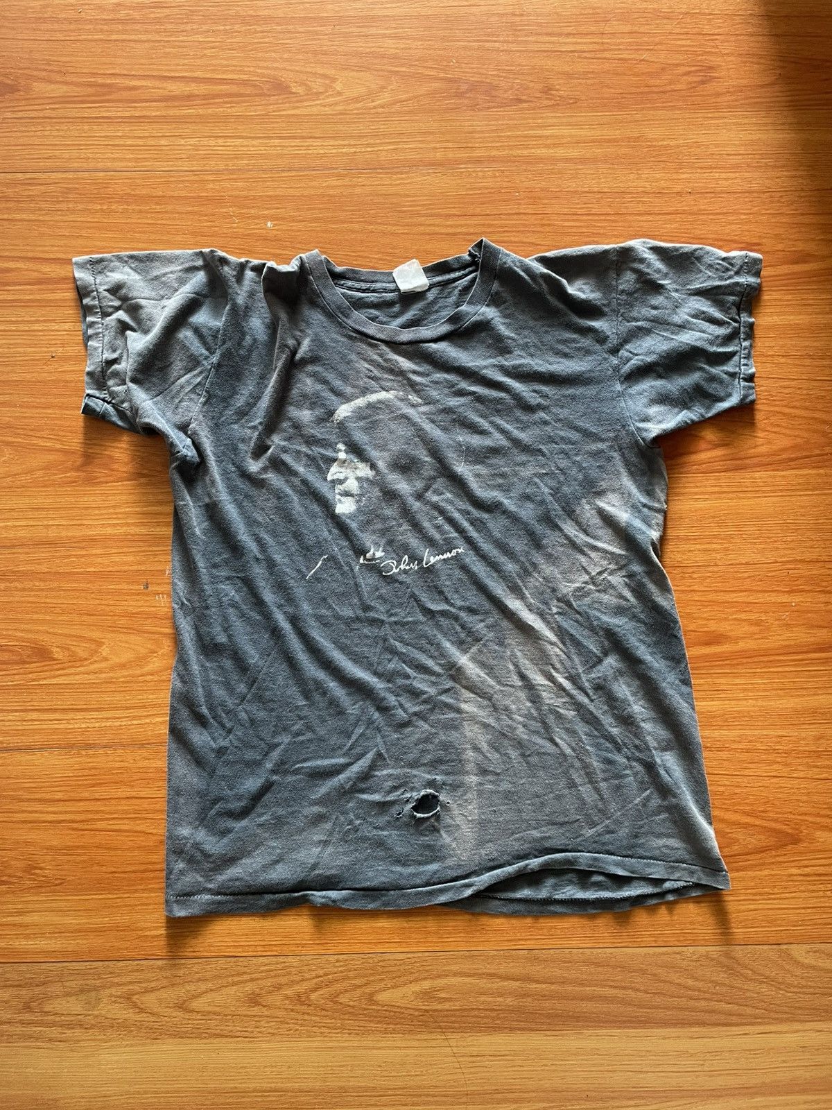 Vintage John Lennon 80s Tee Very Faded Hoodie, Sweatshirt | PodTeesHub.com