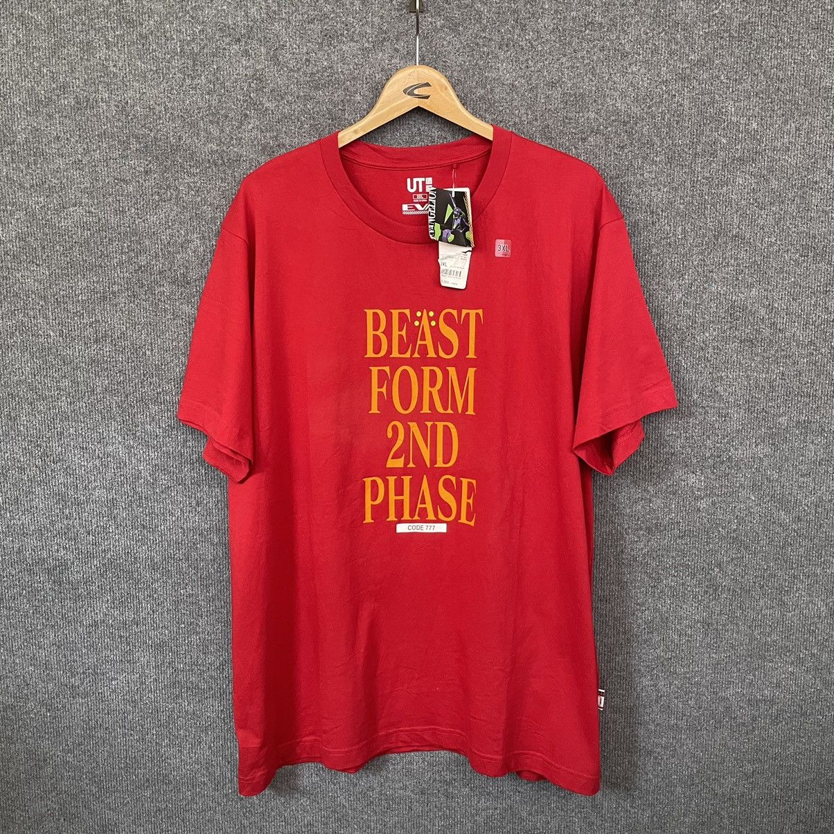 Uniqlo X Vintage Neon Genesis Evangelion Beast Form 2nd Phase 3xl T-Shirts, Hoodie, Sweatshirt