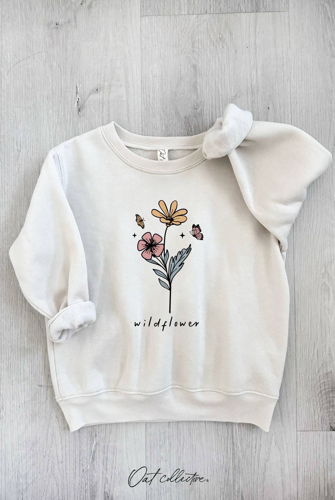 Wildflower Toddler Unisex Graphic Sweatshirt T-Shirts, Hoodie | PodTeesHub.com
