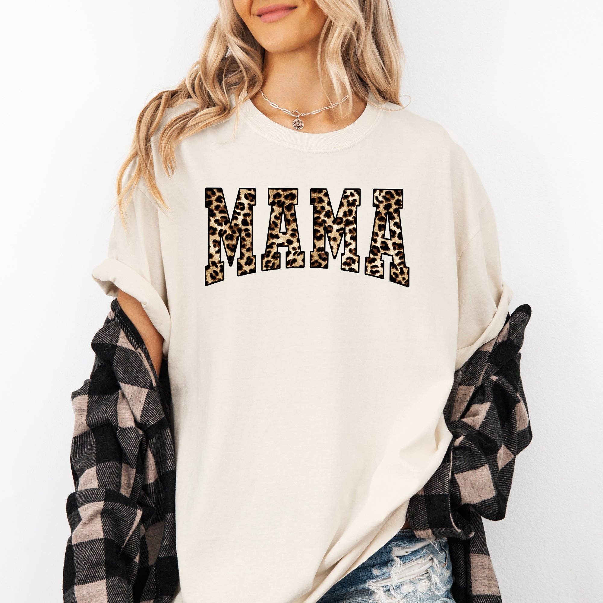 Mama, Leopard Print, Retro Animal Print, Mother's Day Tshirt Hoodie, Sweatshirt | PodTeesHub.com