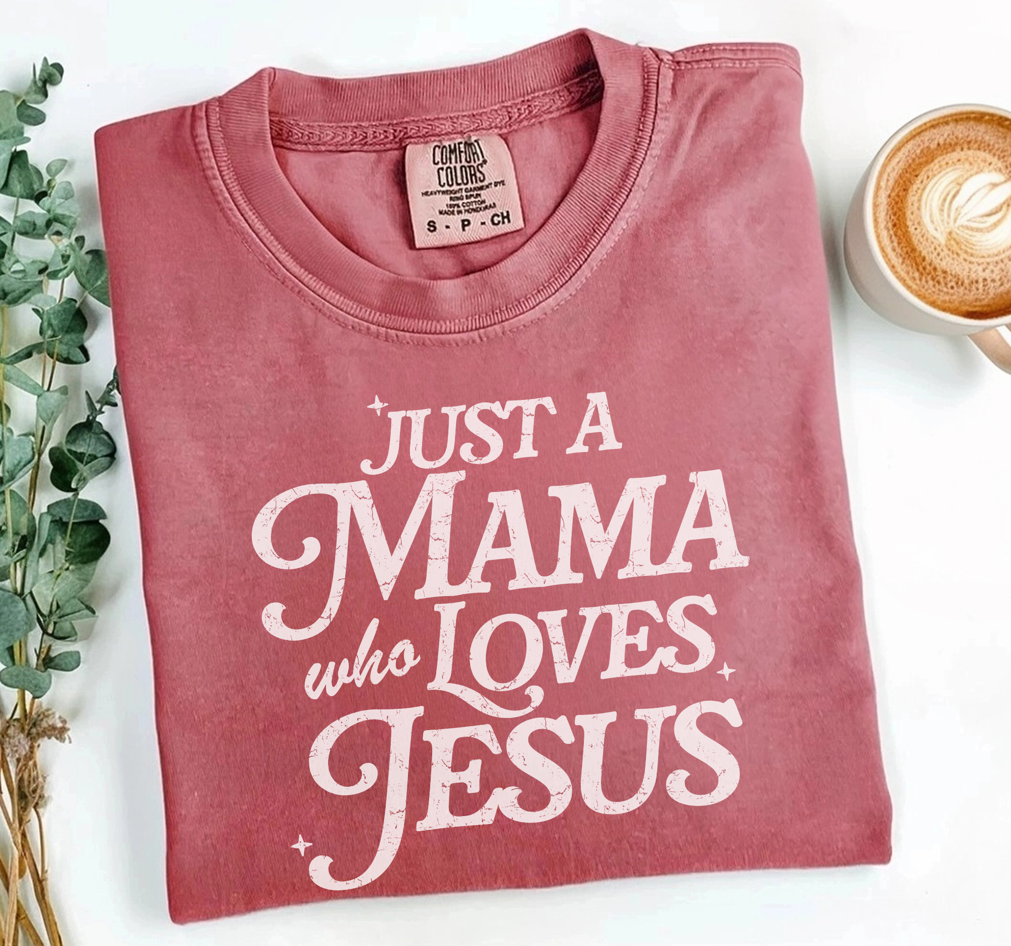 Mama Who Loves Jesus Shirt, Christian Tee, Comfort Colors® Hoodie, Sweatshirt | PodTeesHub.com