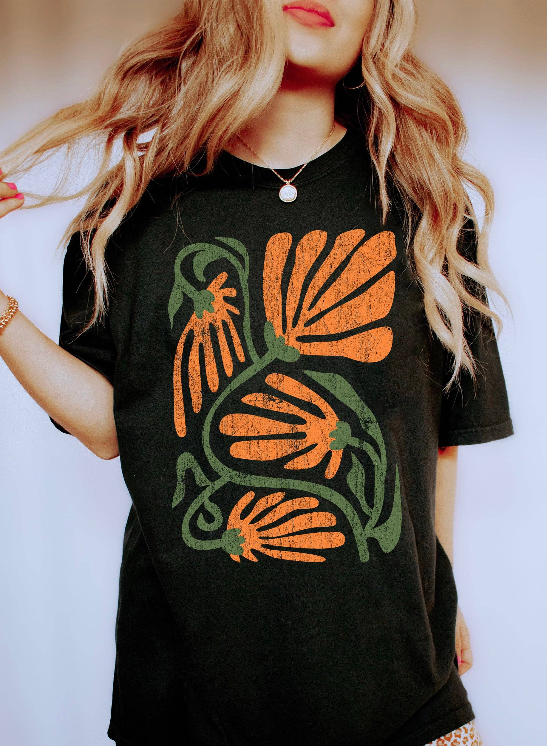 Boho Floral Wildflower Pattern T-Shirt Hoodie, Sweatshirt | PodTeesHub.com