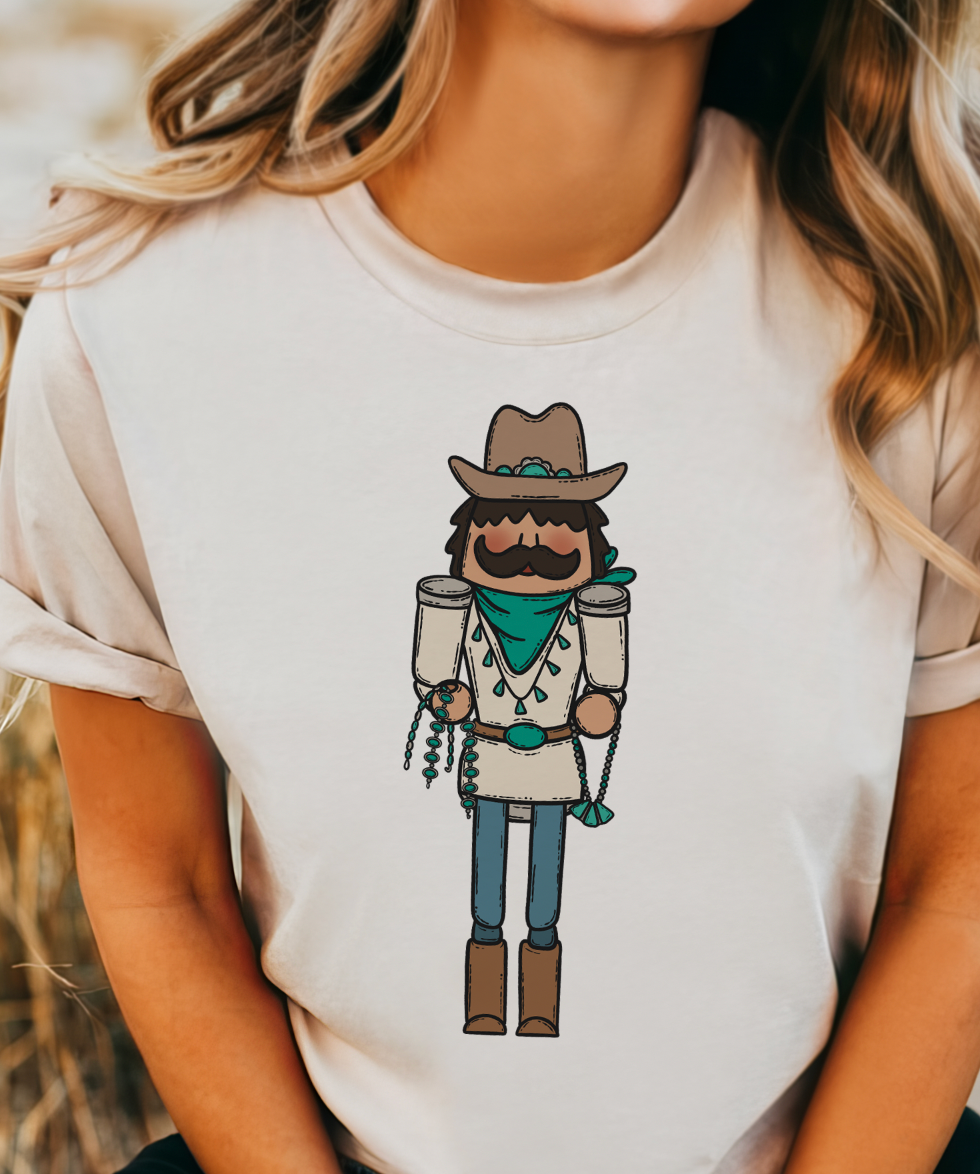 Turquoise Nutcracker- Christmas Sweatshirt or Tee Hoodie | PodTeesHub.com