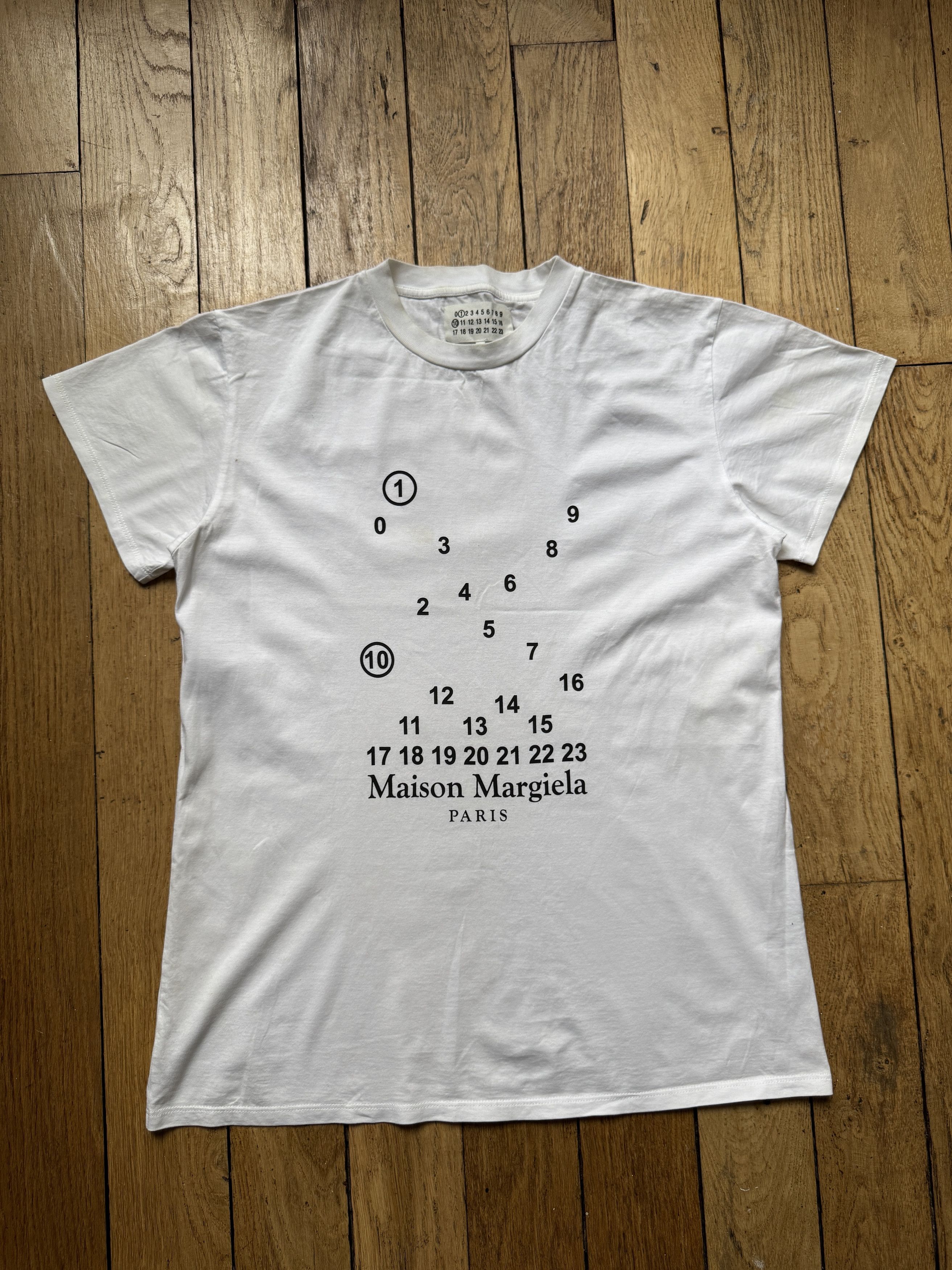 Margiela Maison Margiela Numbers T Shirt Hoodie, Sweatshirt | PodTeesHub.com