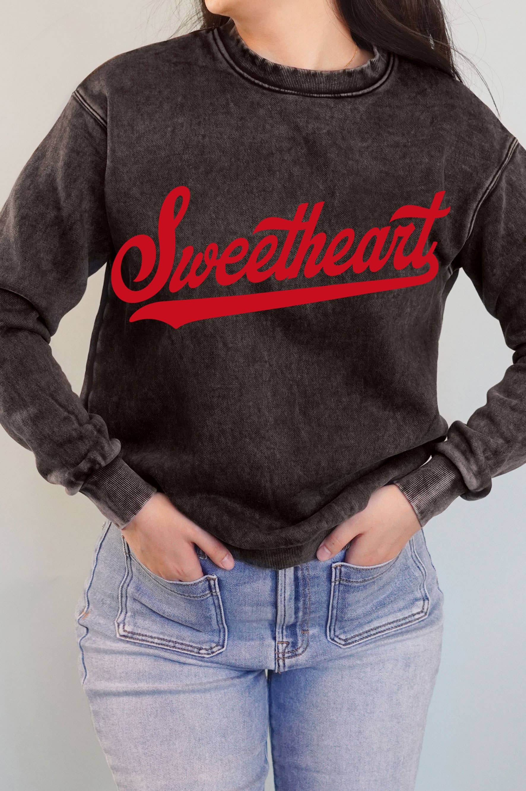 Sweetheart Puff Graphic Mineral Brushed Sweatshirt T-Shirts, Hoodie | PodTeesHub.com