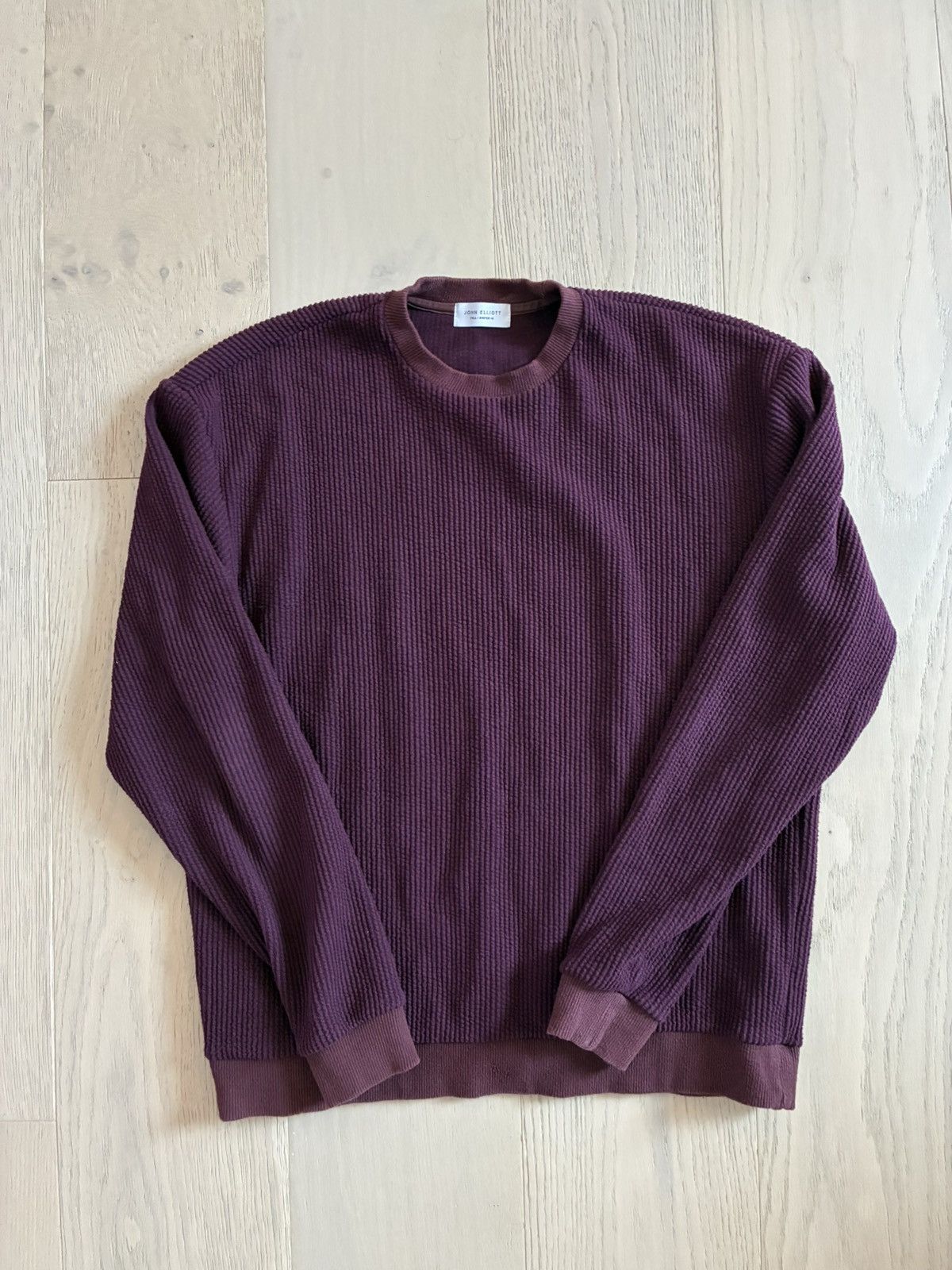 John Elliott Burgundy Corduroy Crewneck Sweatshirt Sweater Fw18 T-Shirts, Hoodie | PodTeesHub.com