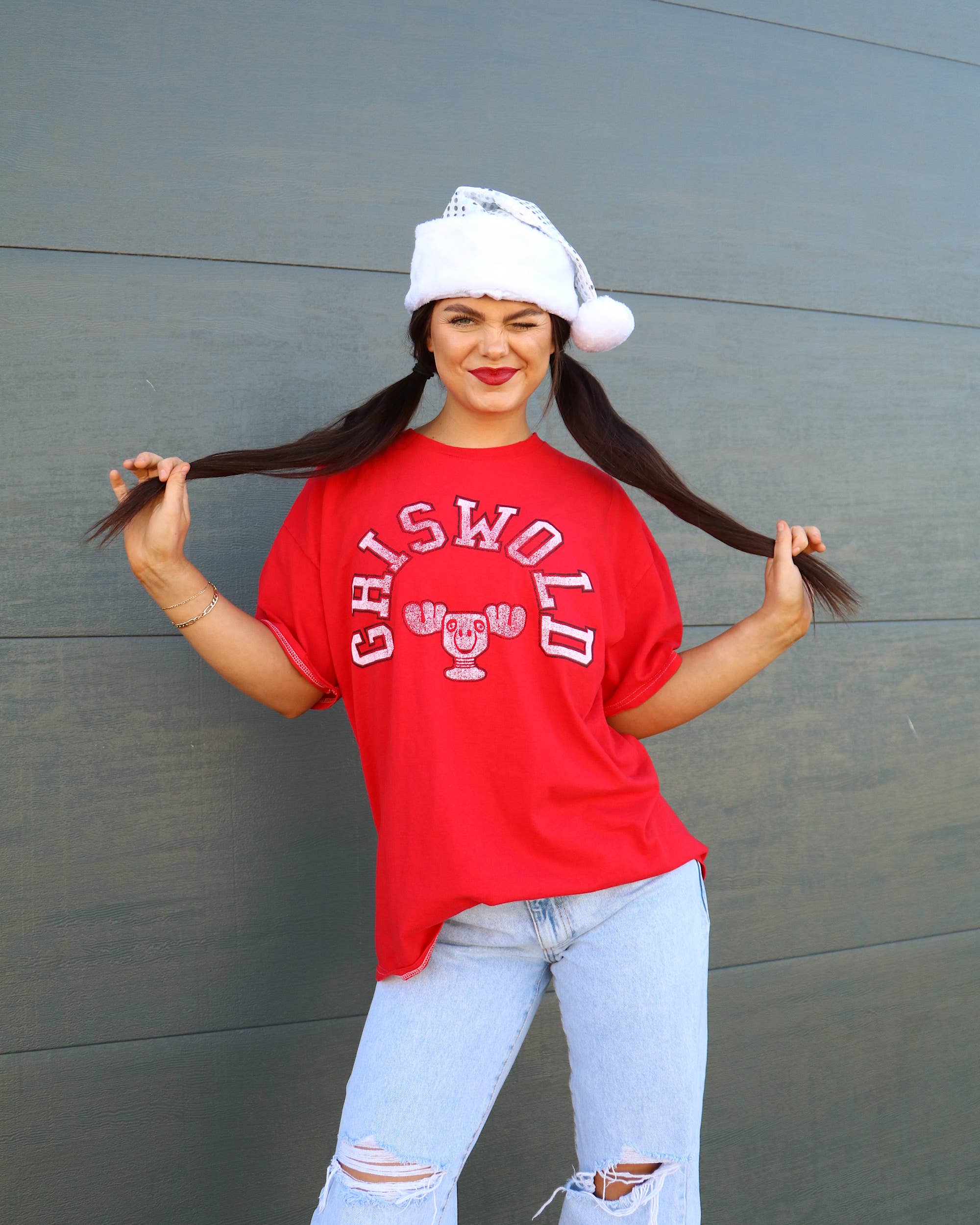 Griswold Red White Thrifted Graphic Tee Hoodie, Sweatshirt | PodTeesHub.com