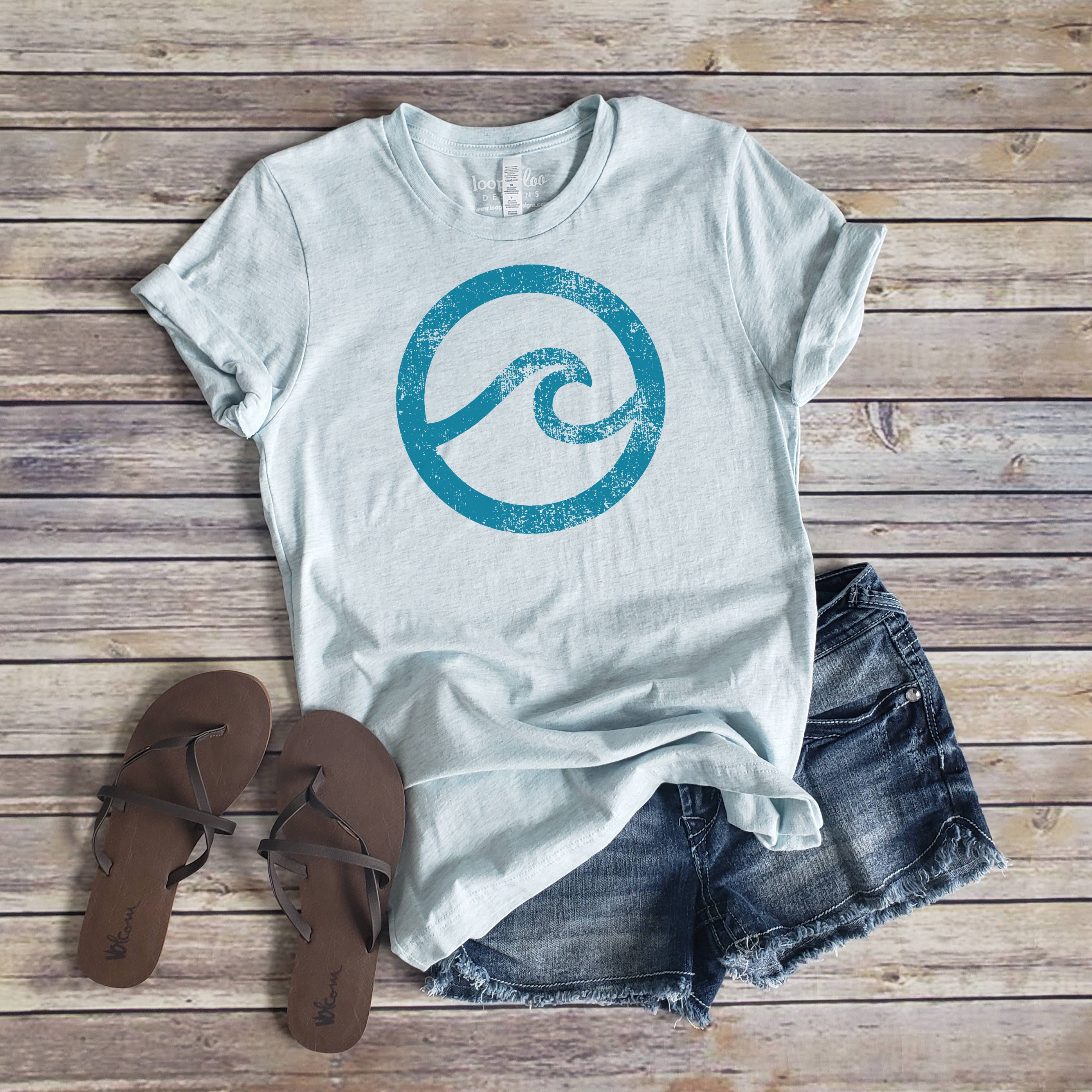 Minimalist Wave Tee | Outdoor | Sizes XS-2XL Hoodie, Sweatshirt | PodTeesHub.com