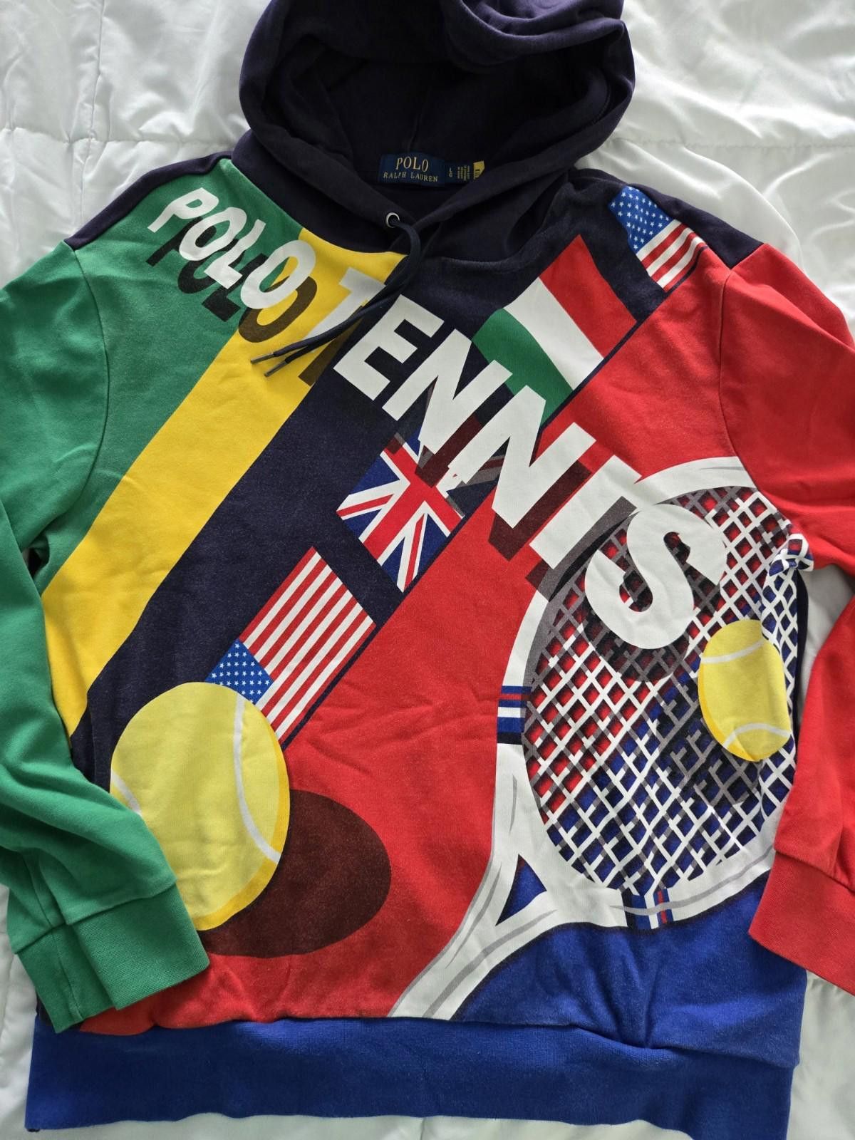 Ralph Lauren Ralph Lauren Usa Flag Tennis Hi Tech L T-Shirts, Hoodie, Sweatshirt