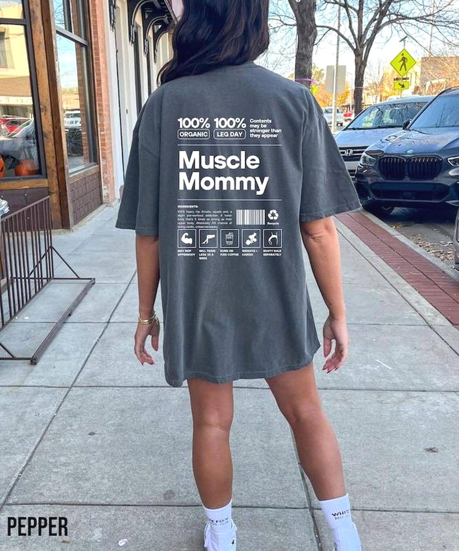Muscle Mommy Pump Cover T-Shirt - Perfect Gym Workout Tee Hoodie, Sweatshirt | PodTeesHub.com