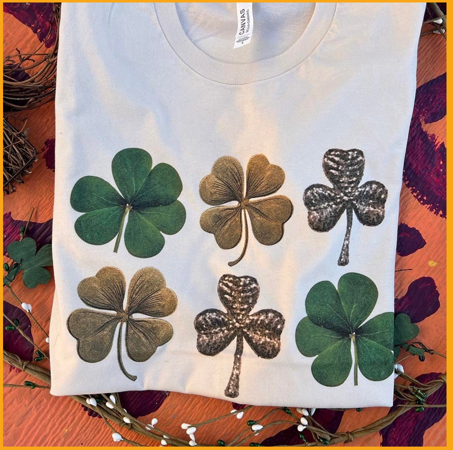 6 Clover Collection Saint Patty's Tee- 3 Color Options Hoodie, Sweatshirt | PodTeesHub.com