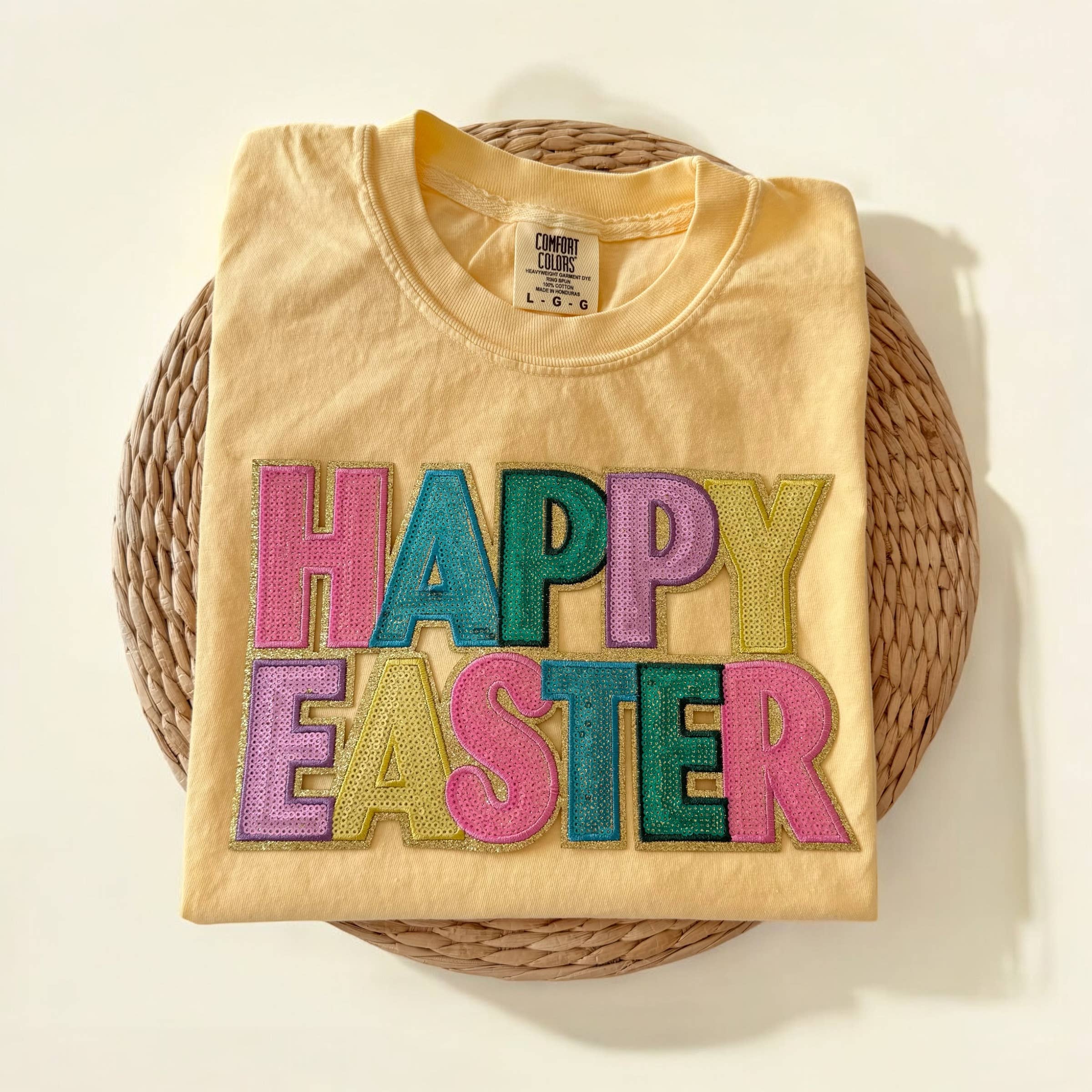 Comfort Colors Happy Easter Shirt, Easter Shirts For Women Hoodie, Sweatshirt | PodTeesHub.com