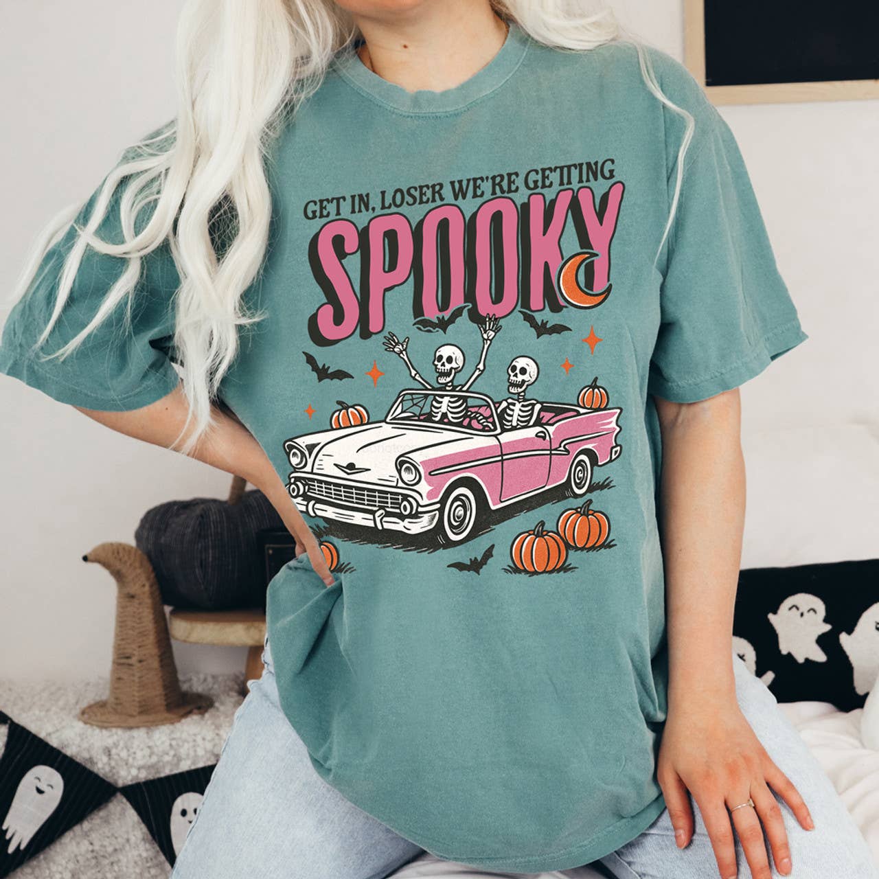 We're Getting Spooky Tee Hoodie, Sweatshirt | PodTeesHub.com